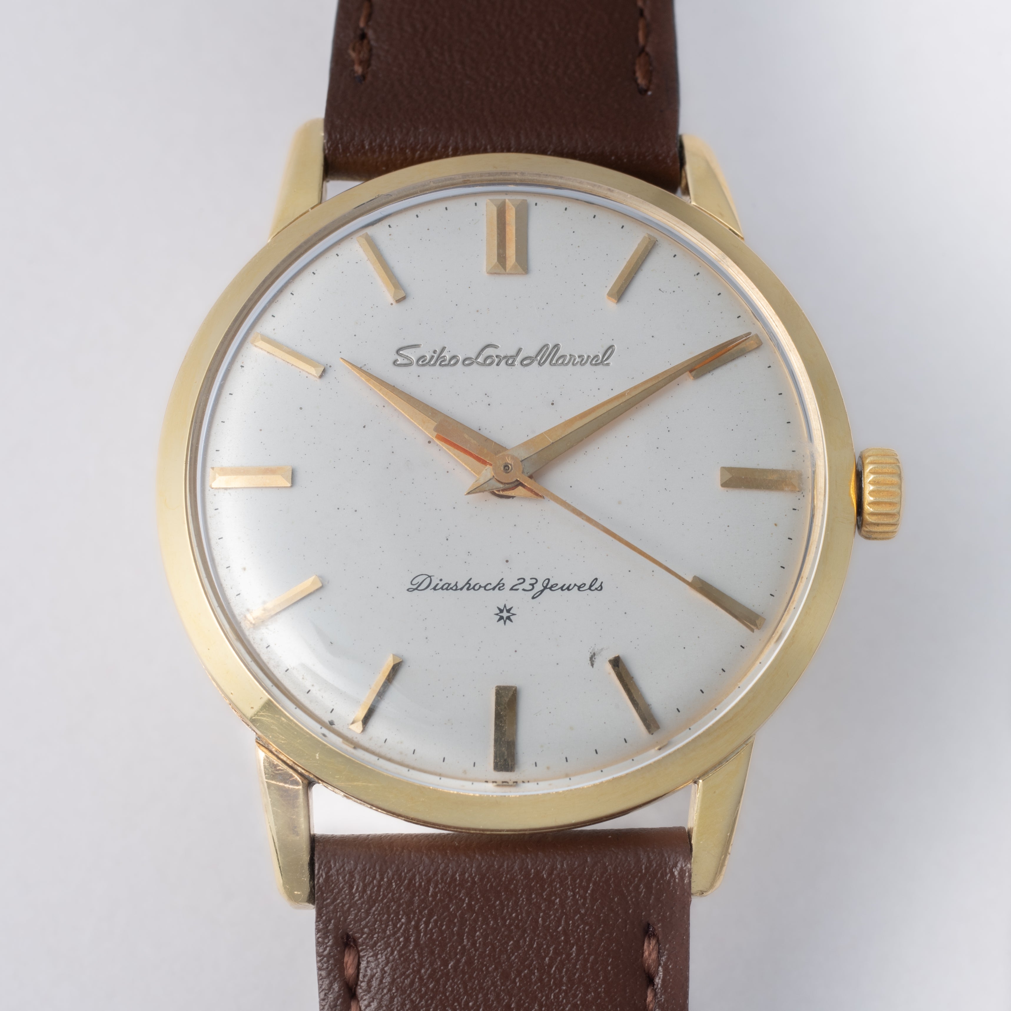 セイコー ロードマーベル 1962年製 Ref.14050 18金無垢 彫文字ロゴ SDダイヤル 手巻き