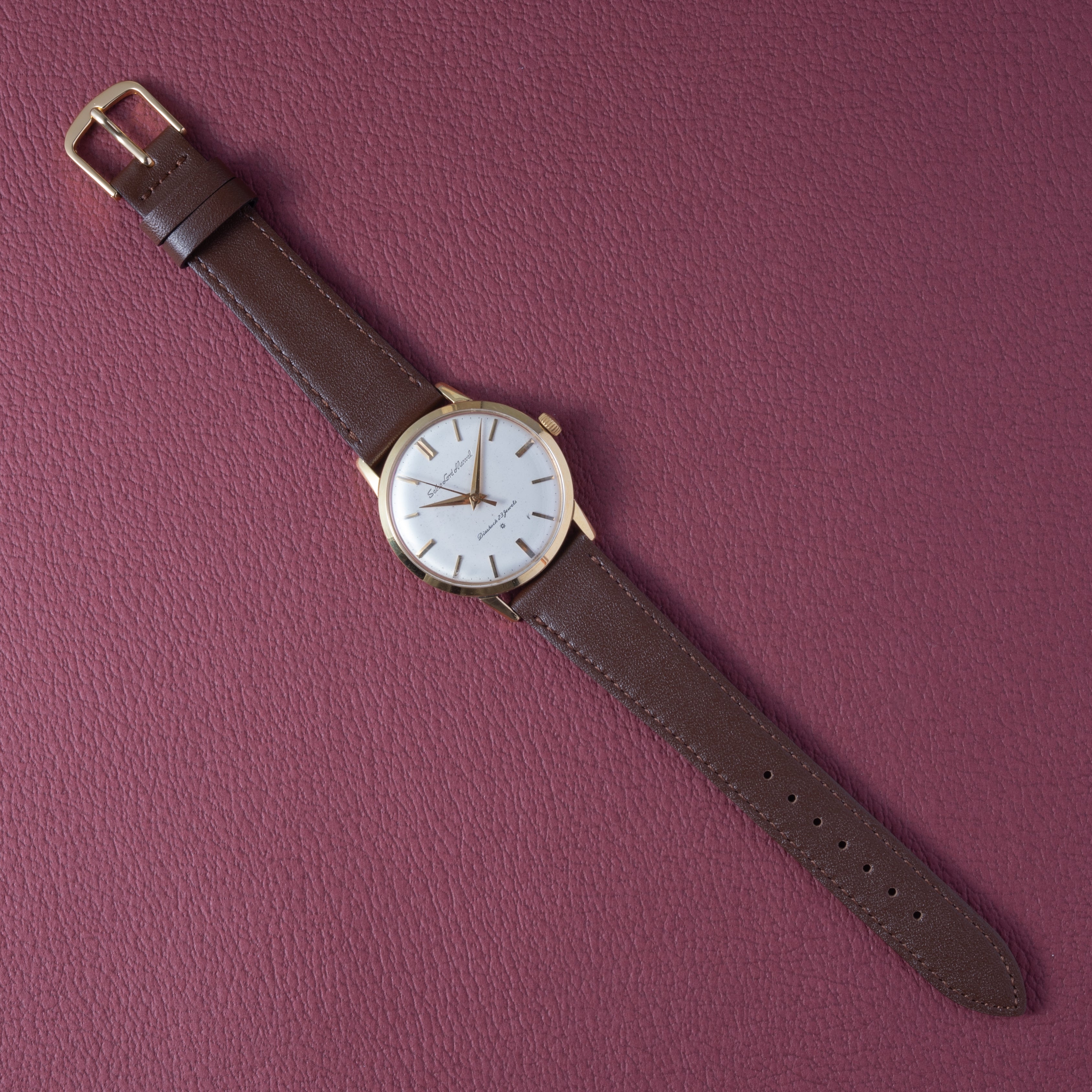 セイコー ロードマーベル 1962年製 Ref.14050 18金無垢 彫文字ロゴ SDダイヤル 手巻き