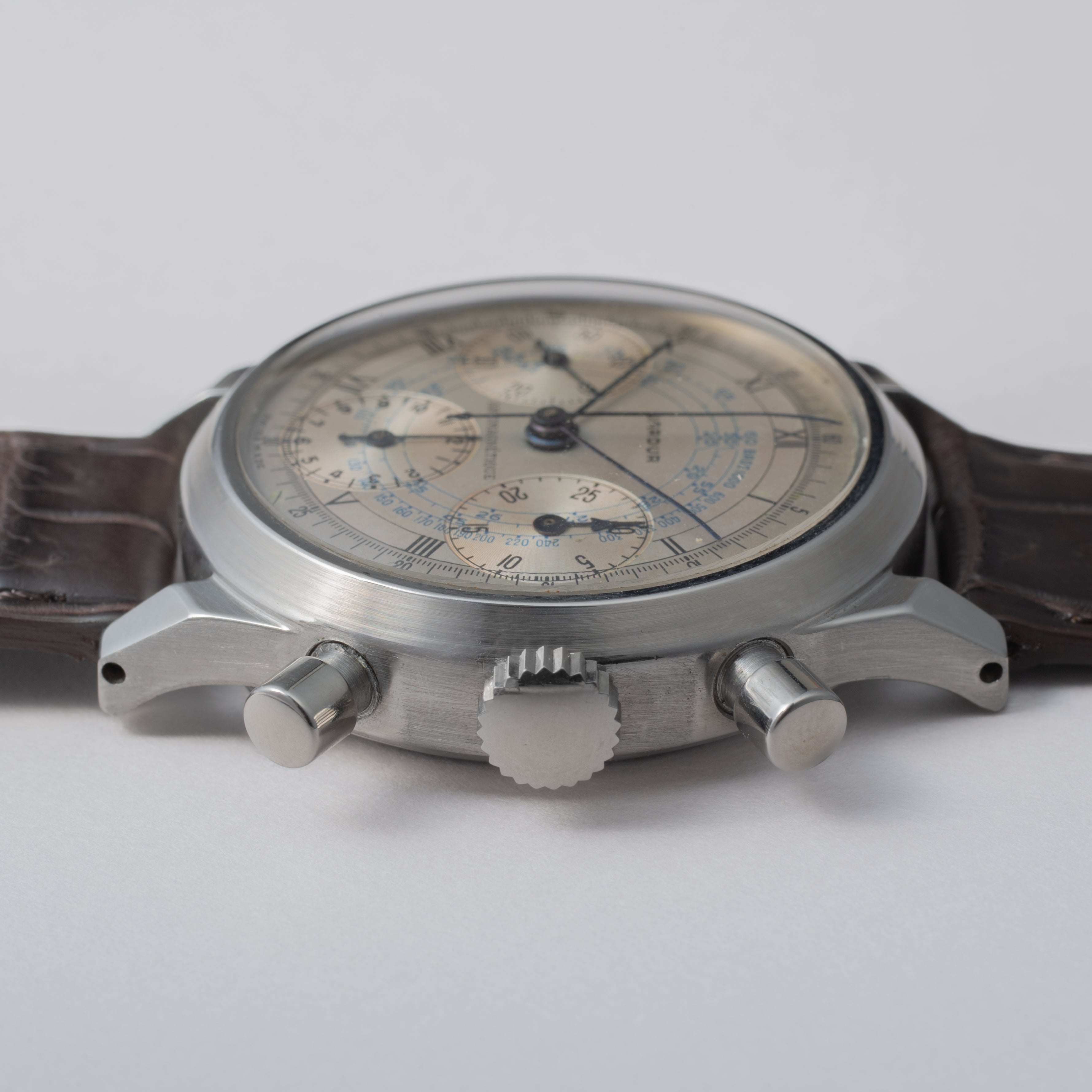 ジャードゥー 38㎜3レジスタークロノグラフ 1940年代製 バルジュー71 JARDUR スピルマンケース