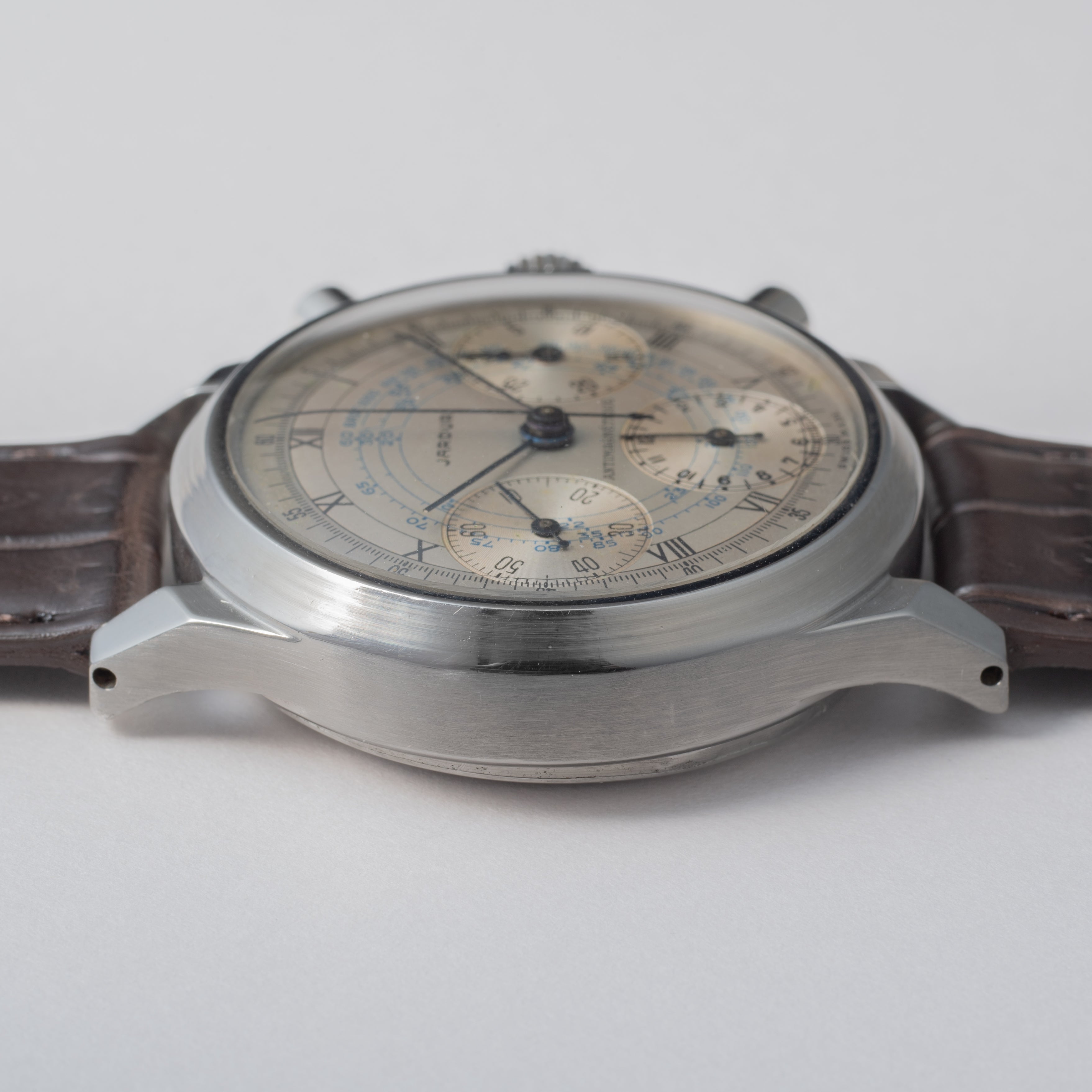 ジャードゥー 38㎜3レジスタークロノグラフ 1940年代製 バルジュー71 JARDUR スピルマンケース