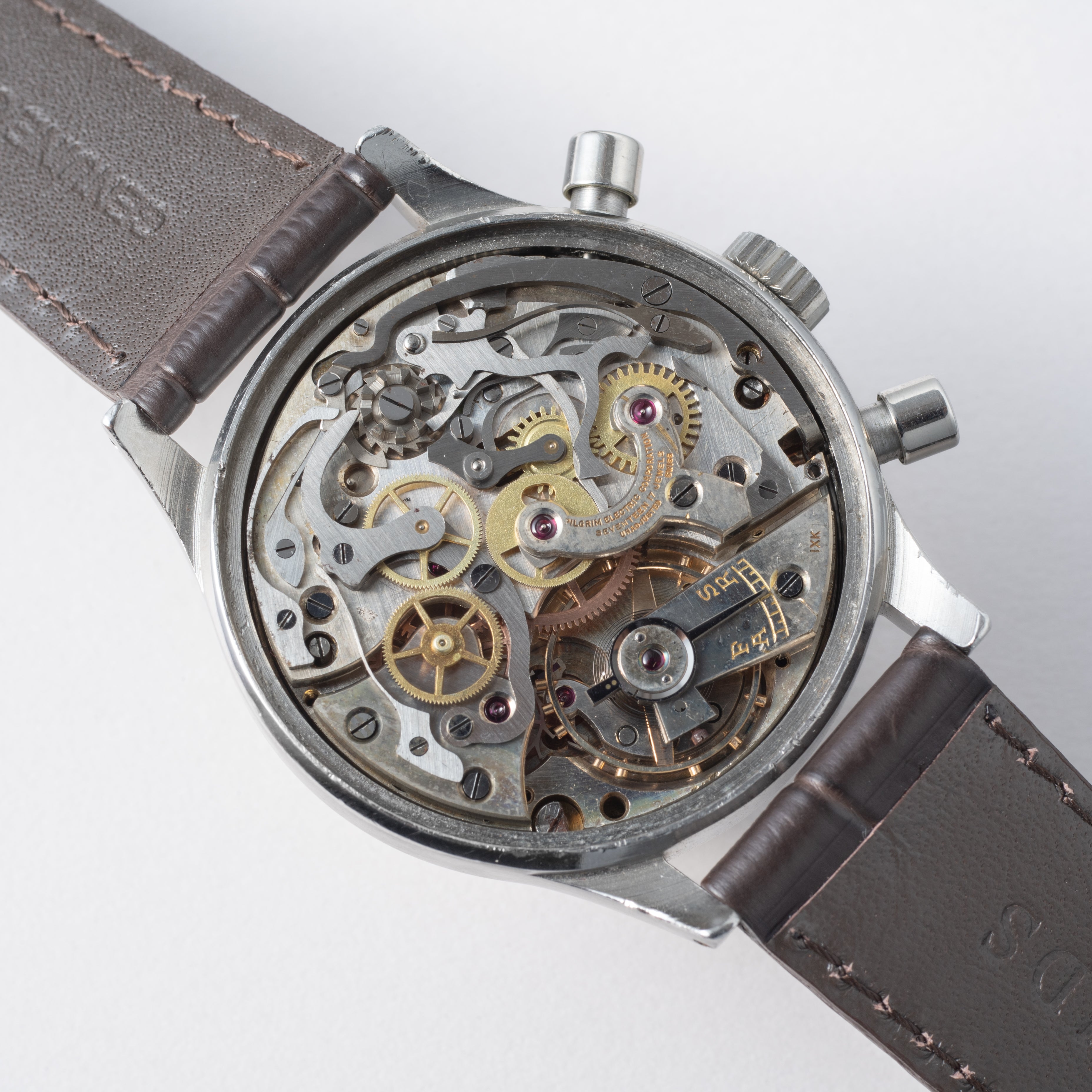 ジャードゥー 38㎜3レジスタークロノグラフ 1940年代製 バルジュー71 JARDUR スピルマンケース