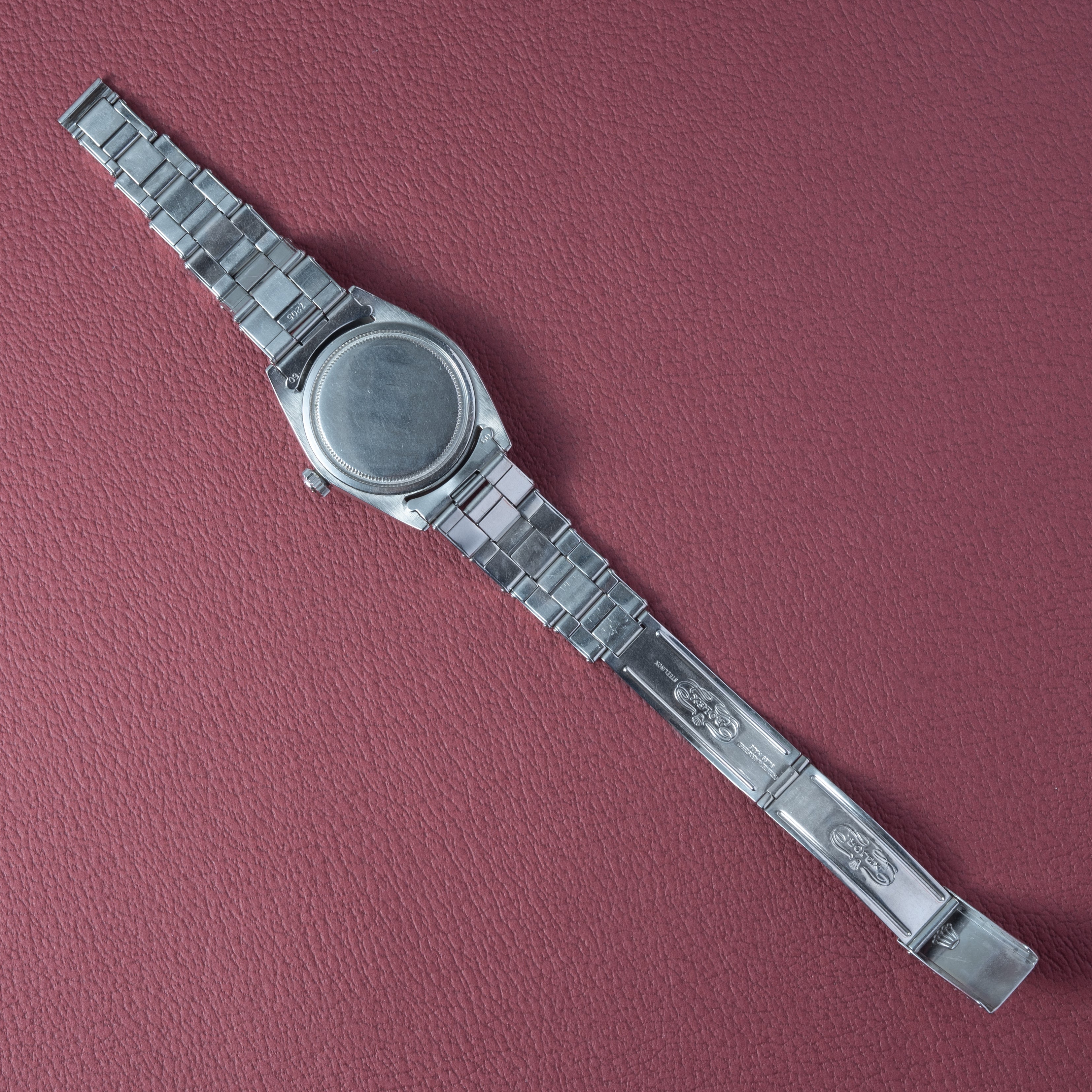 ロレックス オイスター 1966年製 Ref.6426 手巻き ブラックミラーダイヤル リベットブレス