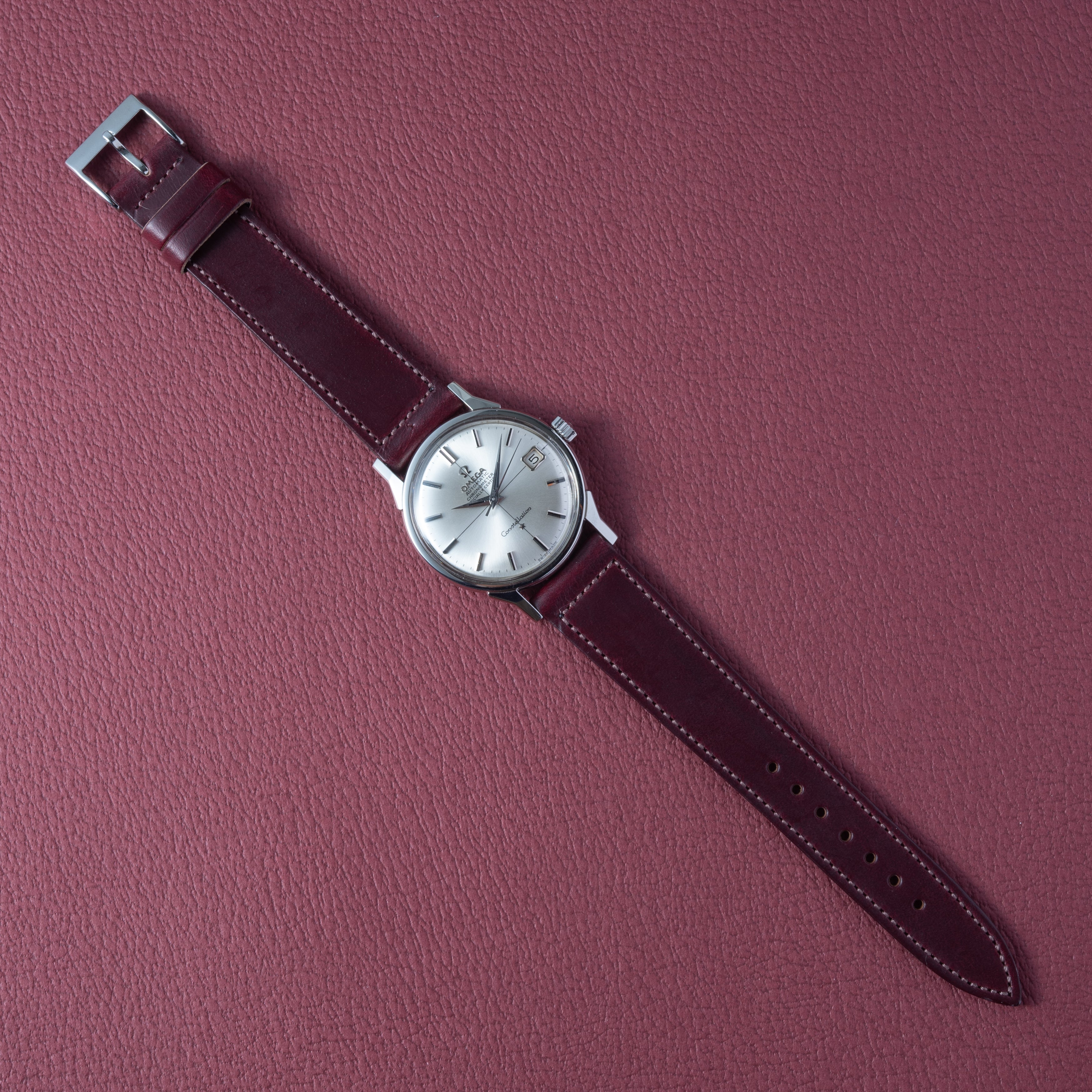 オメガ コンステレーション 1964年製 Ref.168.005 クロスライン 裏スケ加工
