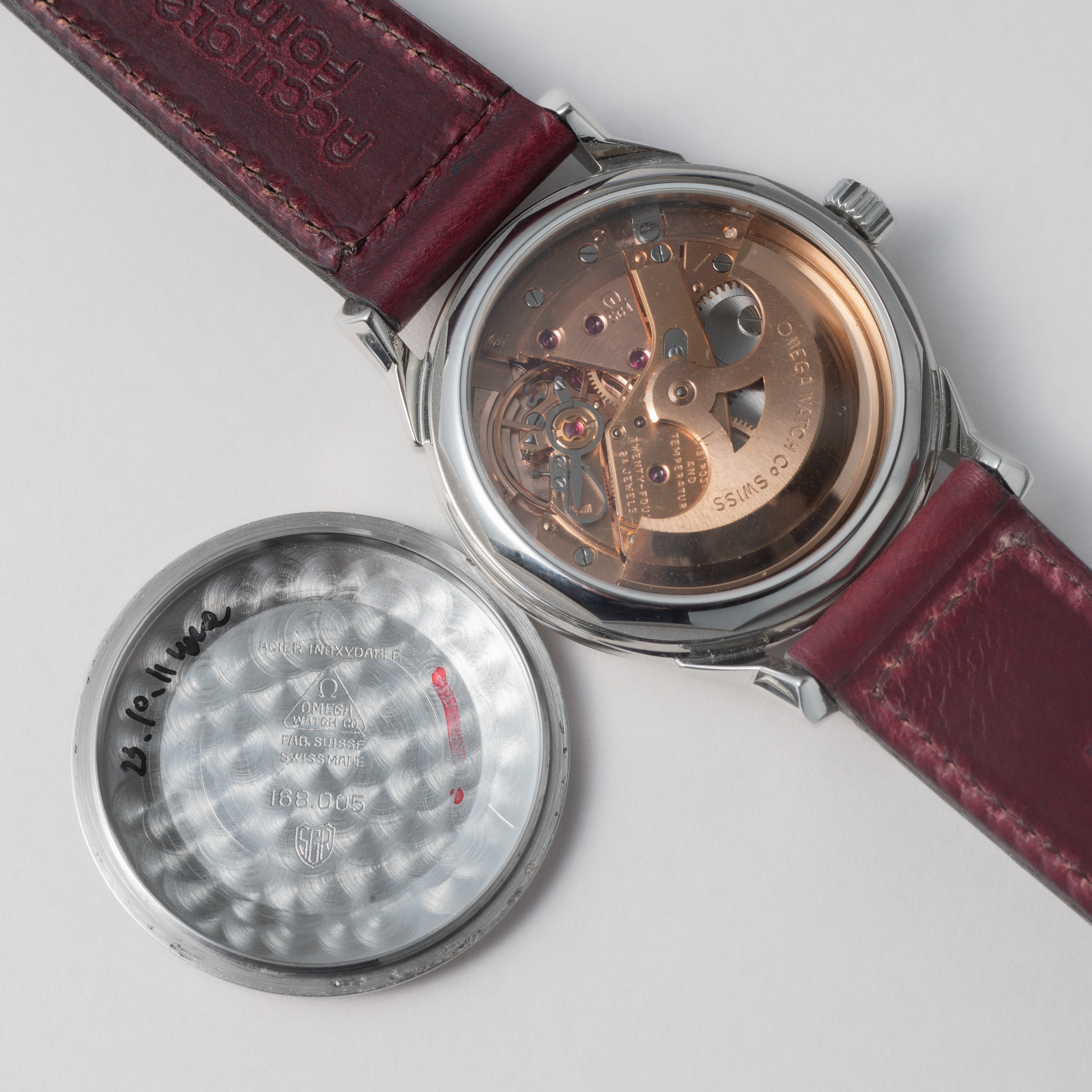 オメガ コンステレーション 1964年製 Ref.168.005 クロスライン 裏スケ加工