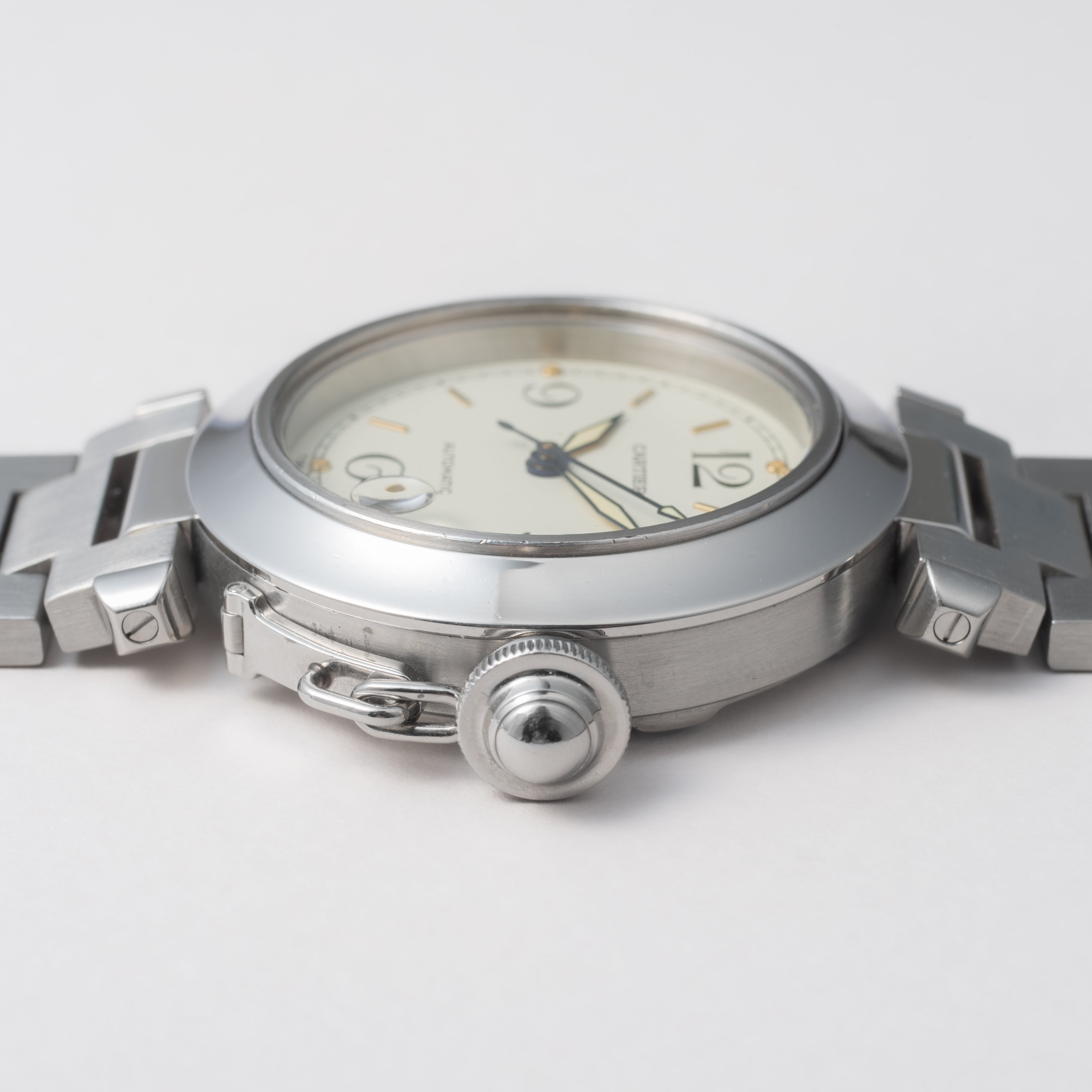 カルティエ パシャC 1990年代製 Ref.2324 自動巻 ホワイトダイヤル トリチウム夜光