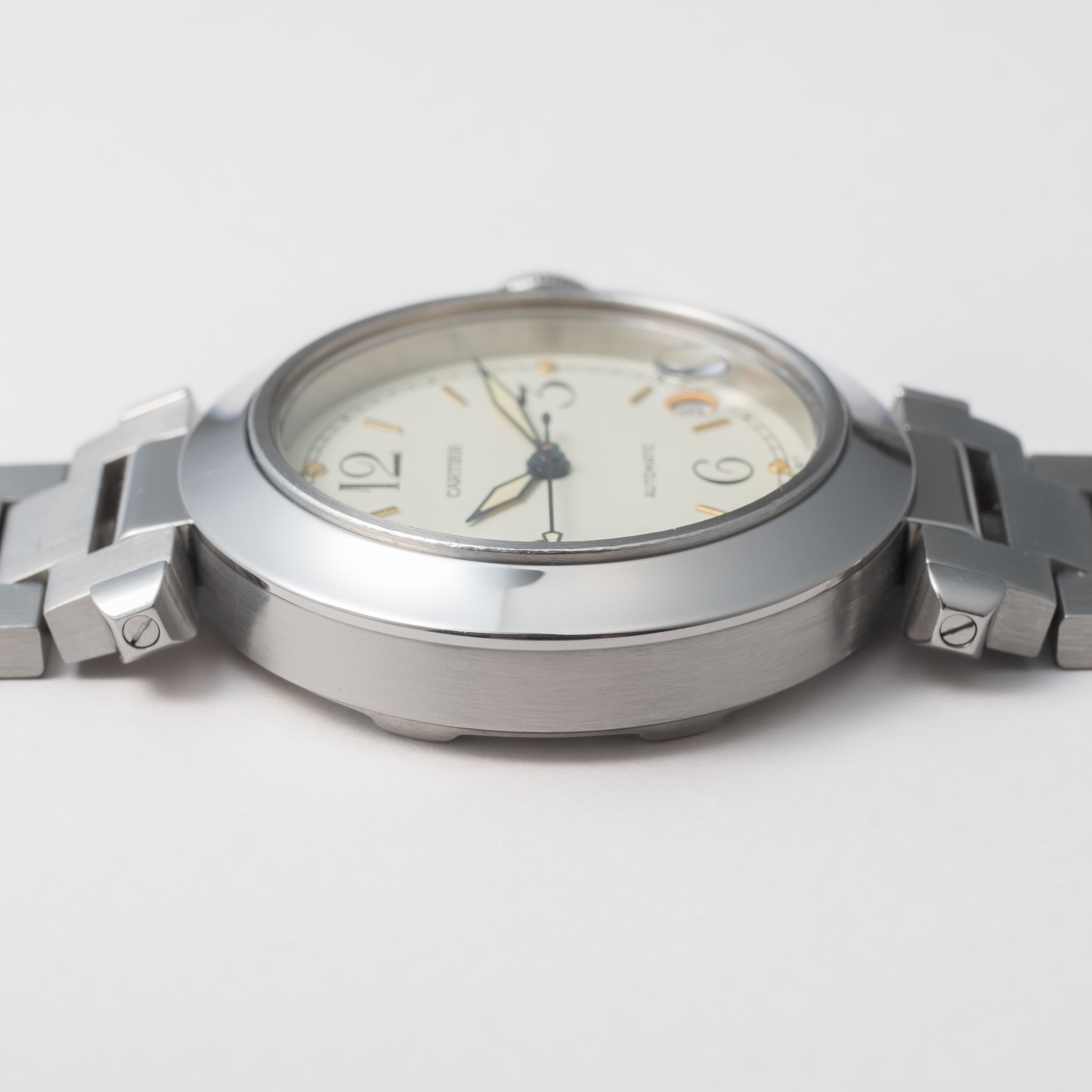 カルティエ パシャC 1990年代製 Ref.2324 自動巻 ホワイトダイヤル トリチウム夜光