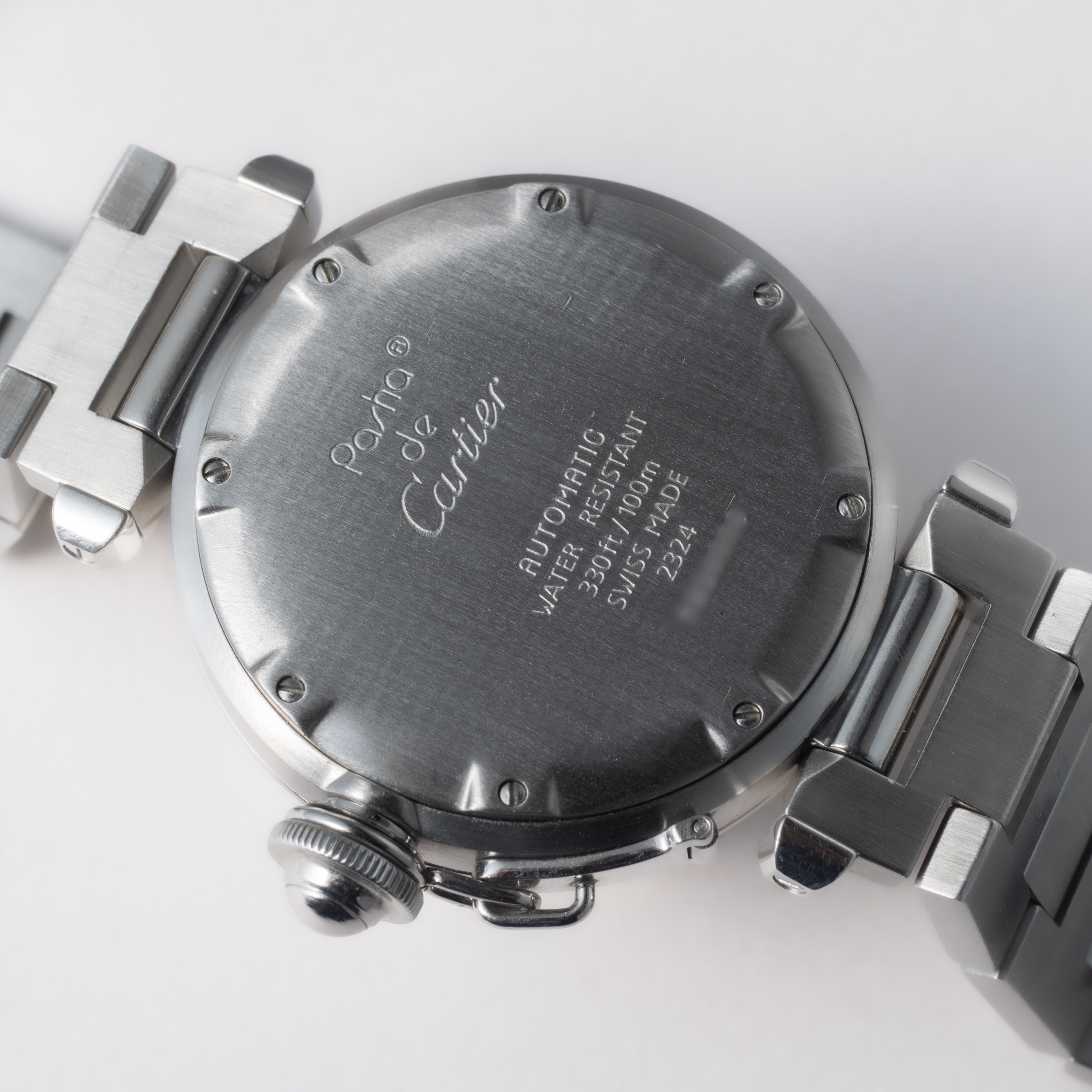 カルティエ パシャC 1990年代製 Ref.2324 自動巻 ホワイトダイヤル トリチウム夜光