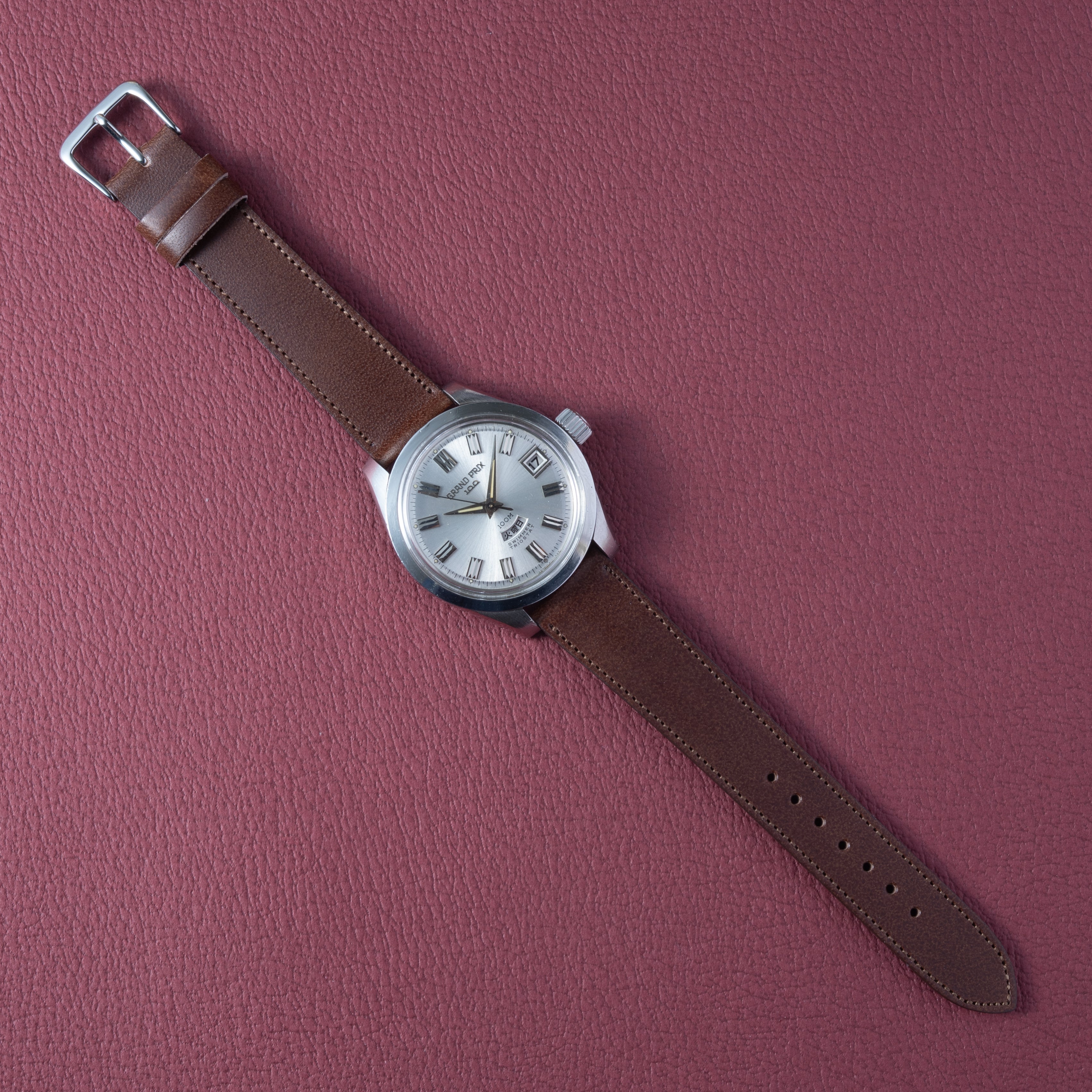 オリエント グランプリ100 スイマー TRIOSTAT 1960年代製 100石自動巻き ねじ込みリューズ