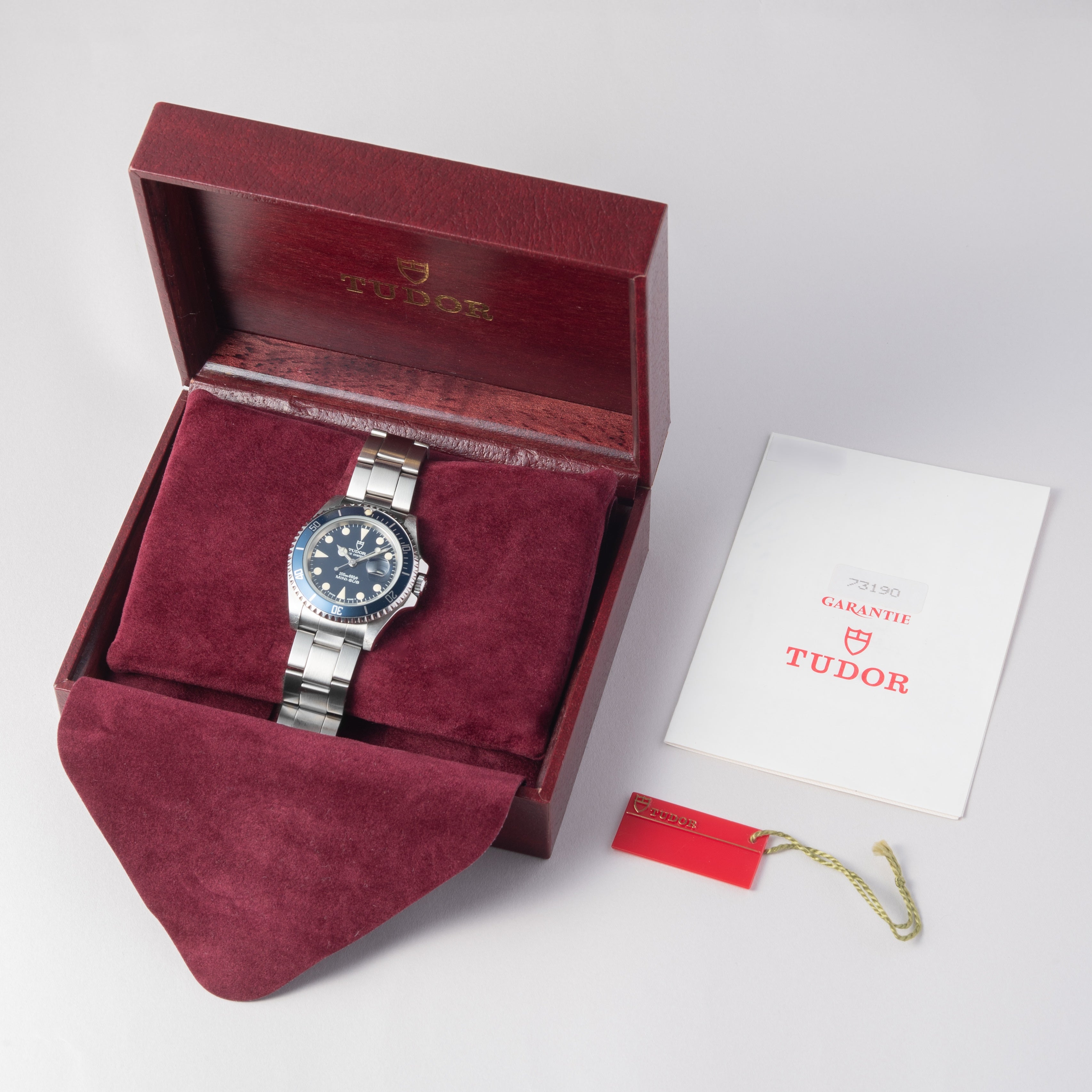チューダー ミニサブ 1995年製 Ref.73910 ブルーダイヤル 箱、ギャラ付き