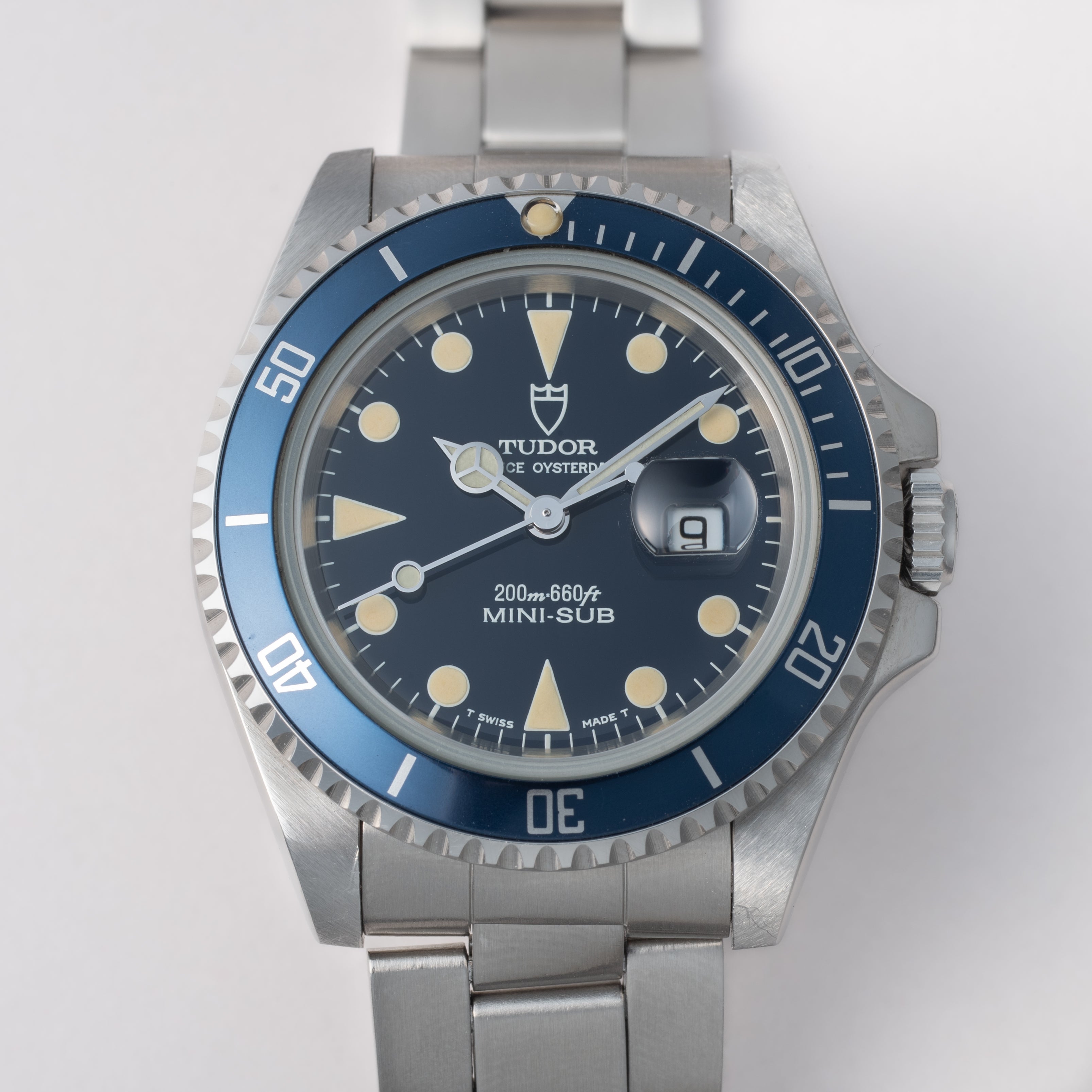 チューダー ミニサブ 1995年製 Ref.73910 ブルーダイヤル 箱、ギャラ付き