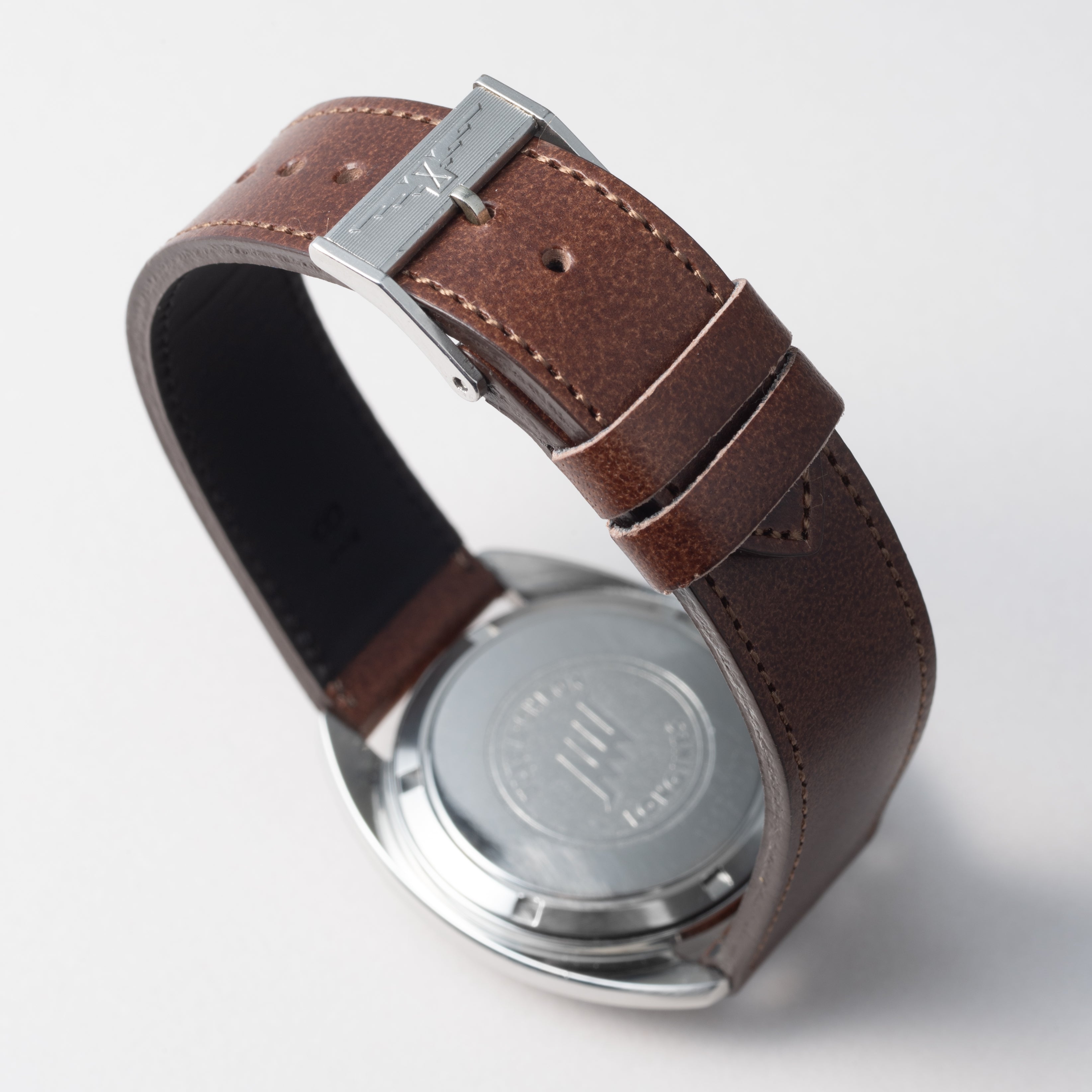 ロンジン ウルトラクロン 1969年製 クロスライン グレーダイヤル 純正尾錠付き