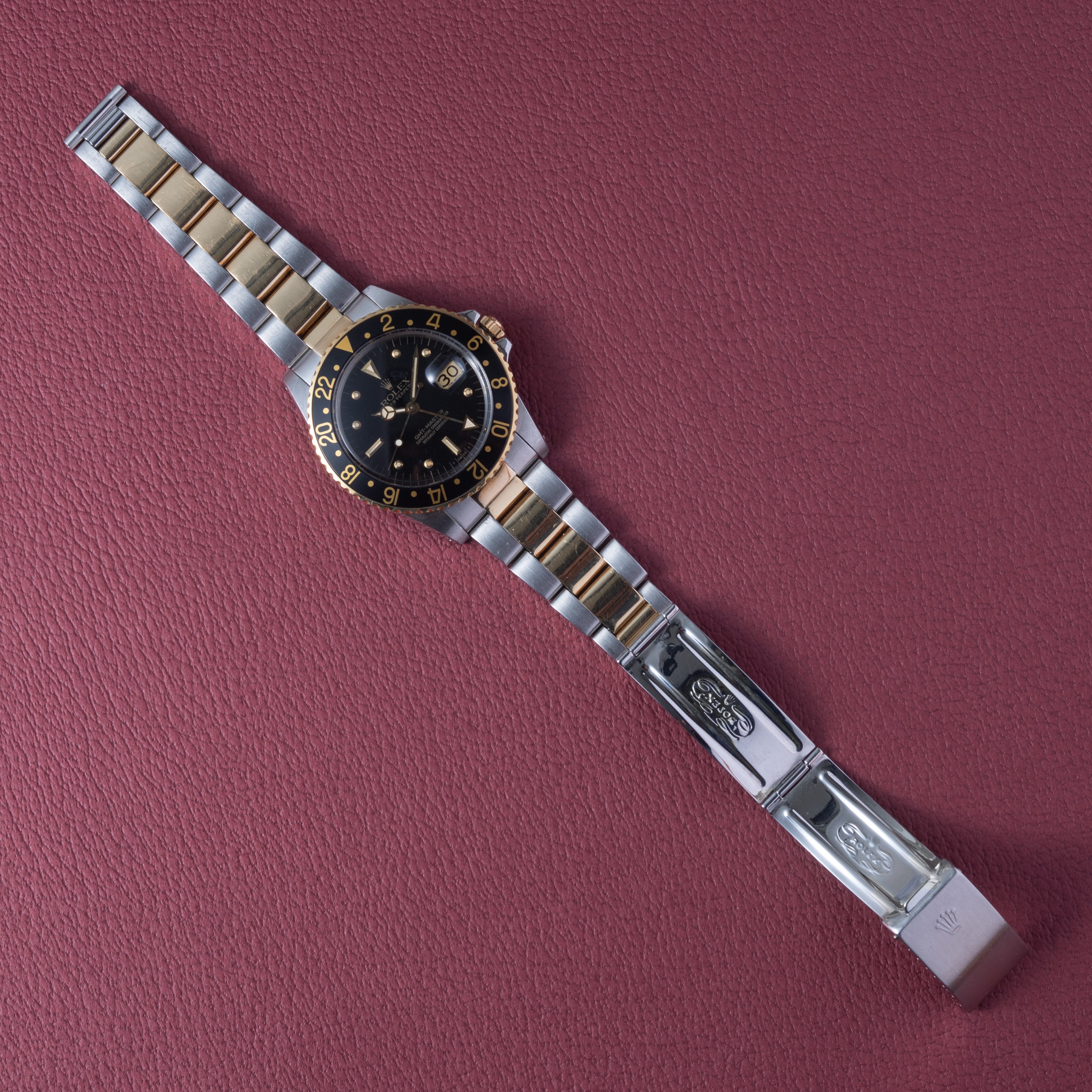 ロレックス GMTマスター 1980年製 Ref.16753 コンビ 黒ツボ