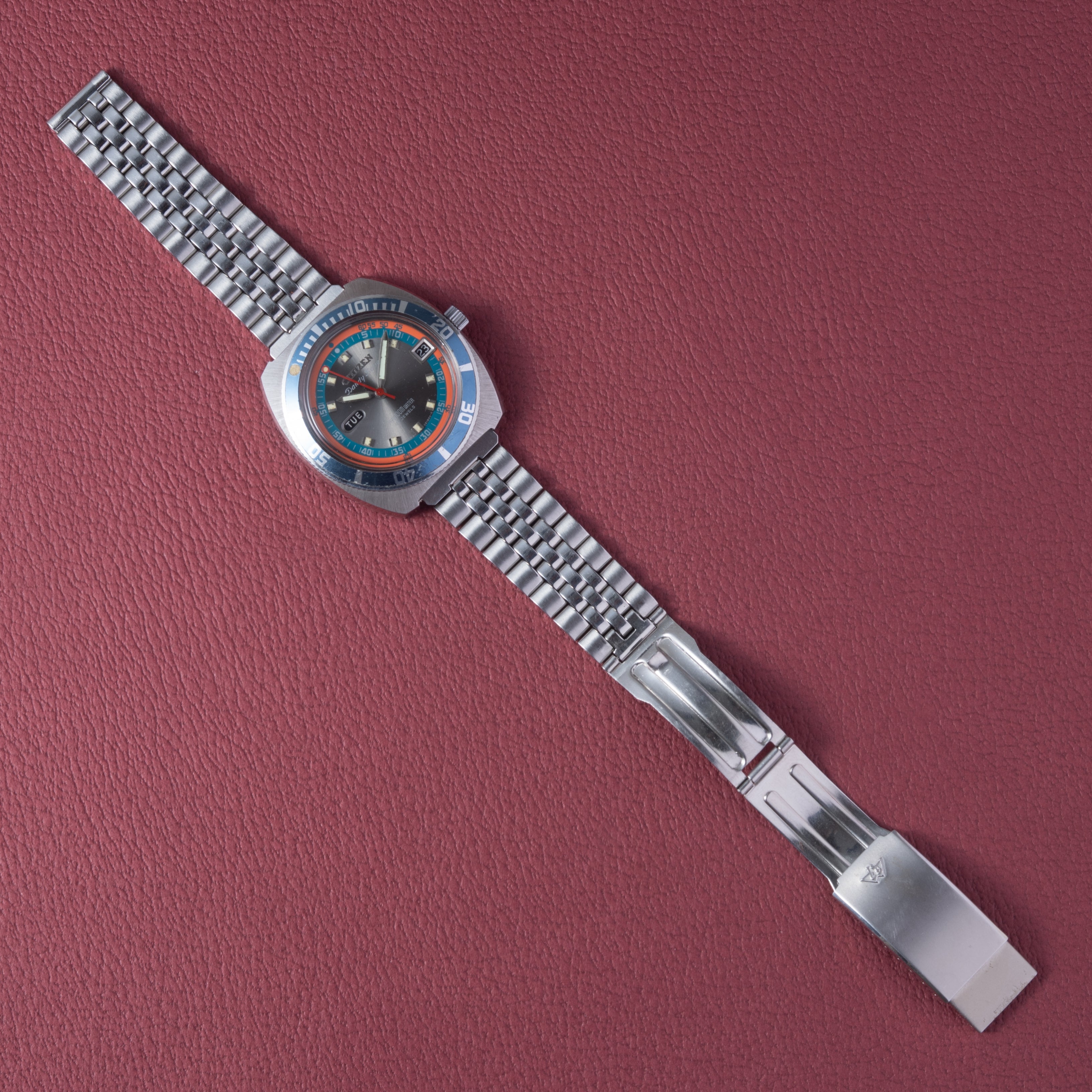 シチズン ダンディセブン ダイバー 1969年製 3トーンダイヤル 純正ブレス