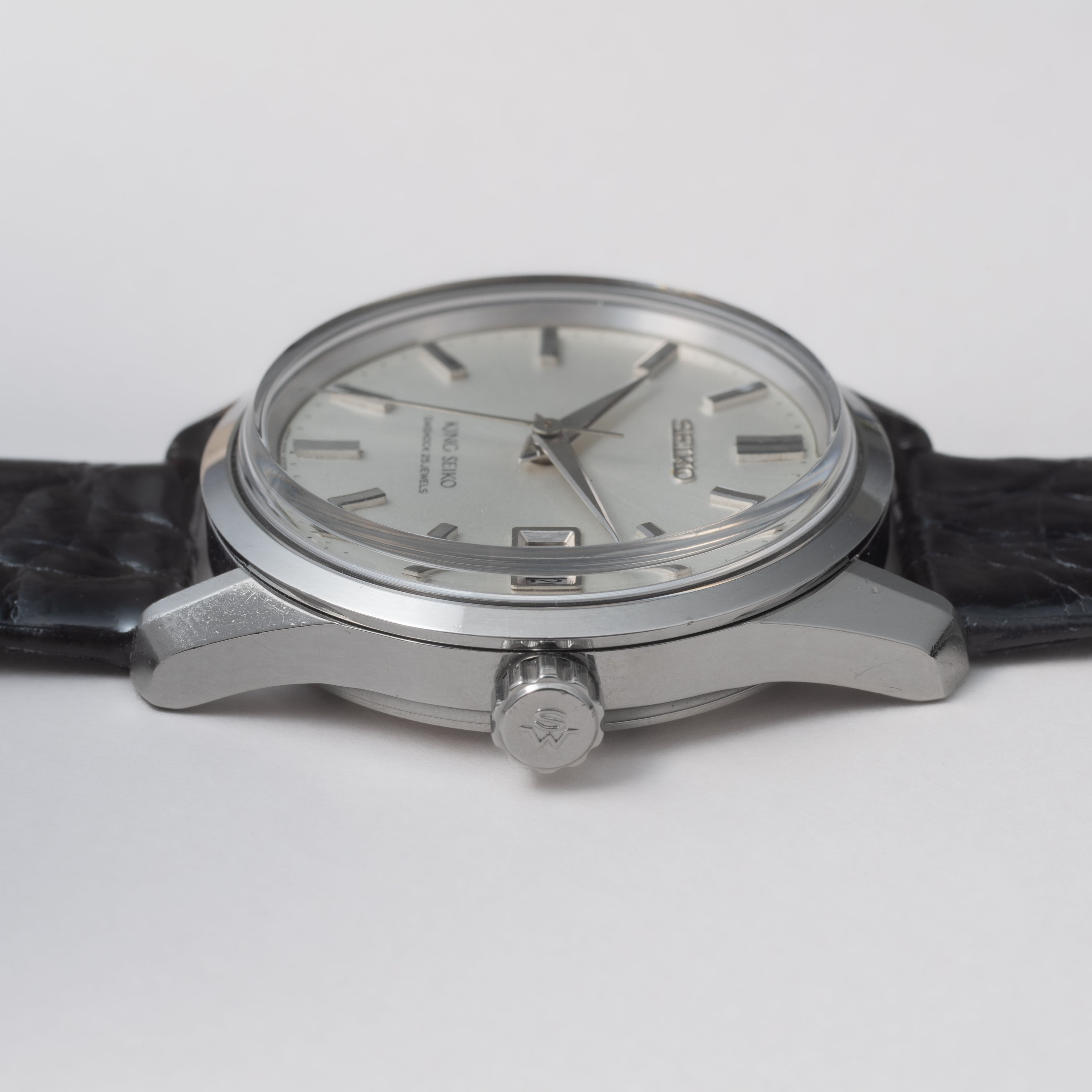 キングセイコー 1966年製 Ref.4402-8000 44KS シルバーダイヤル 盾メダリオン