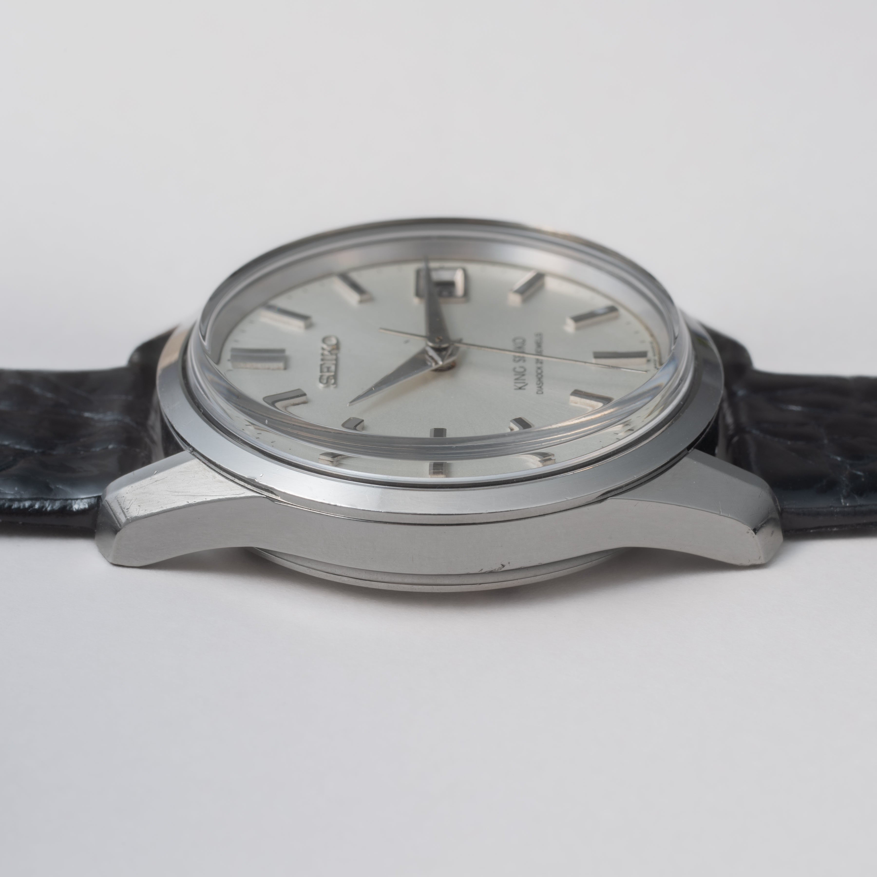 キングセイコー 1966年製 Ref.4402-8000 44KS シルバーダイヤル 盾メダリオン