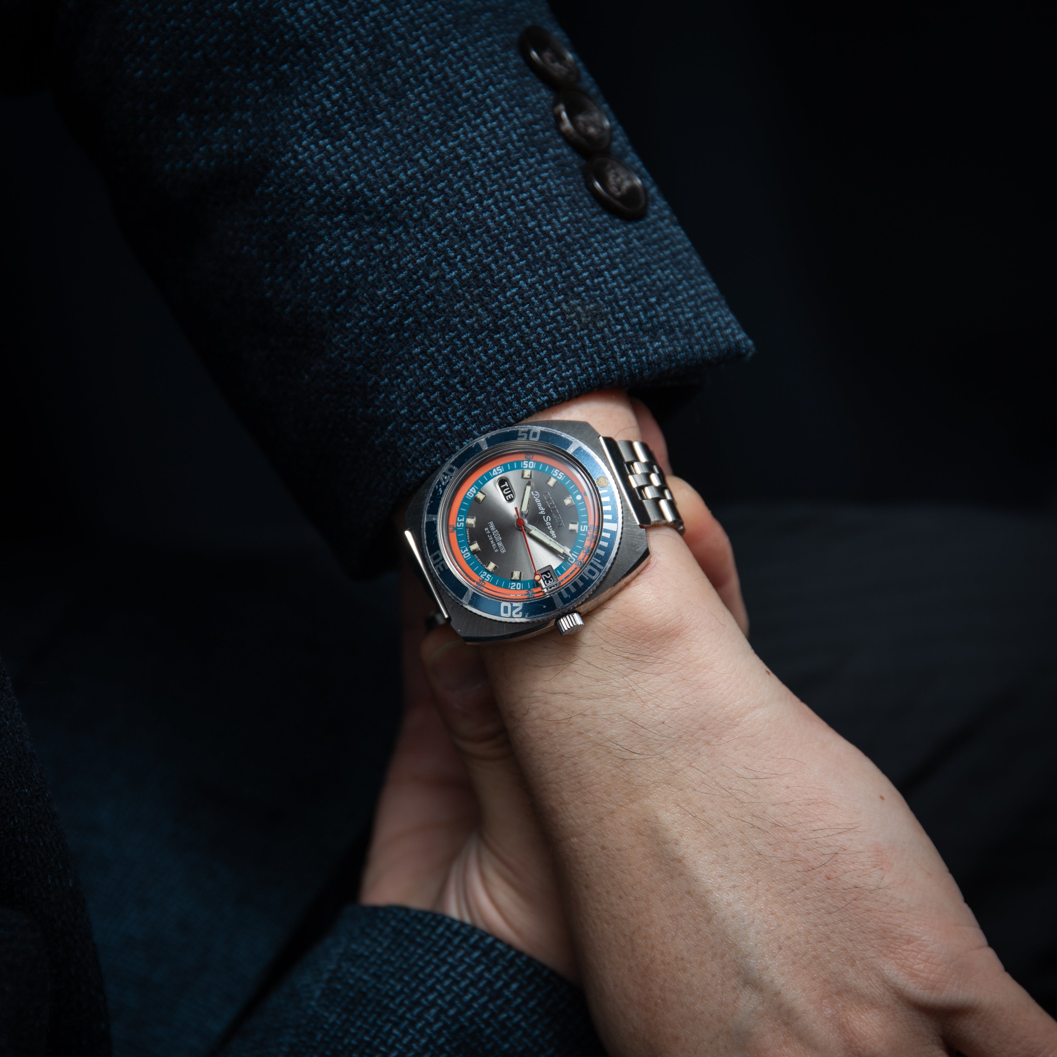 シチズン ダンディセブン ダイバー 1969年製 3トーンダイヤル 純正ブレス