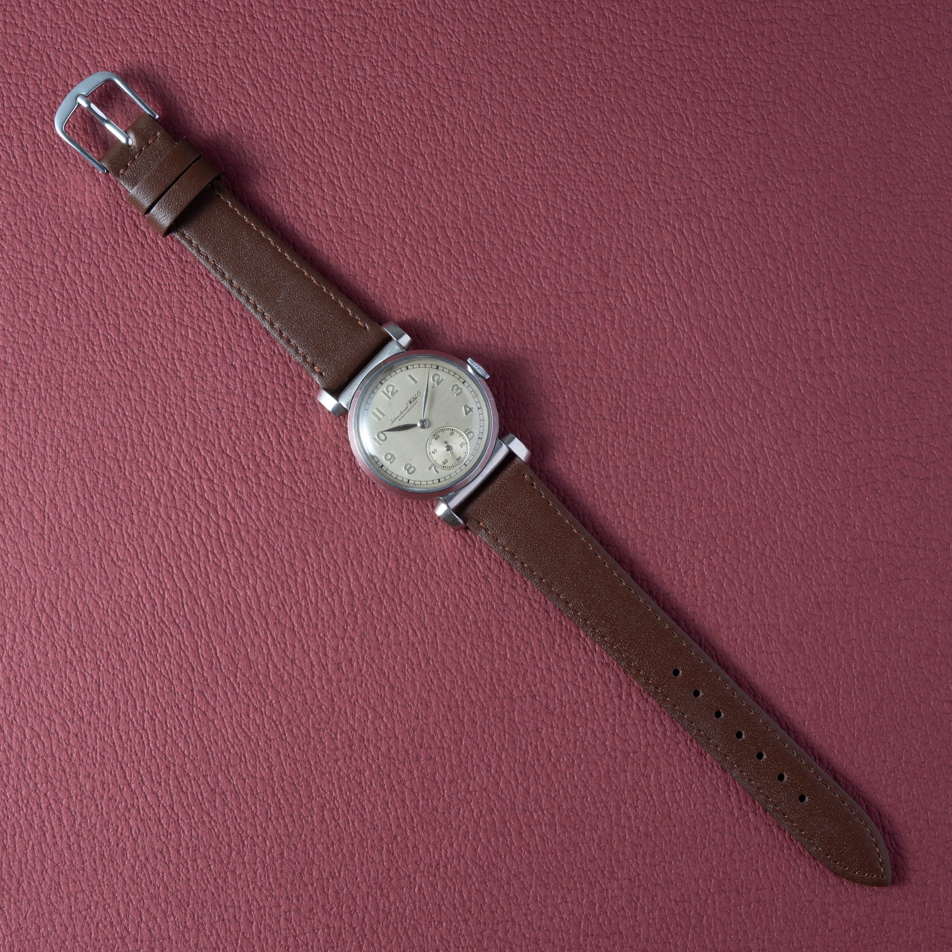 IWC 1938年製 フレキシブルラグ 手巻 Cal.83 ステイブライトケース オリジナルアラビアダイヤル