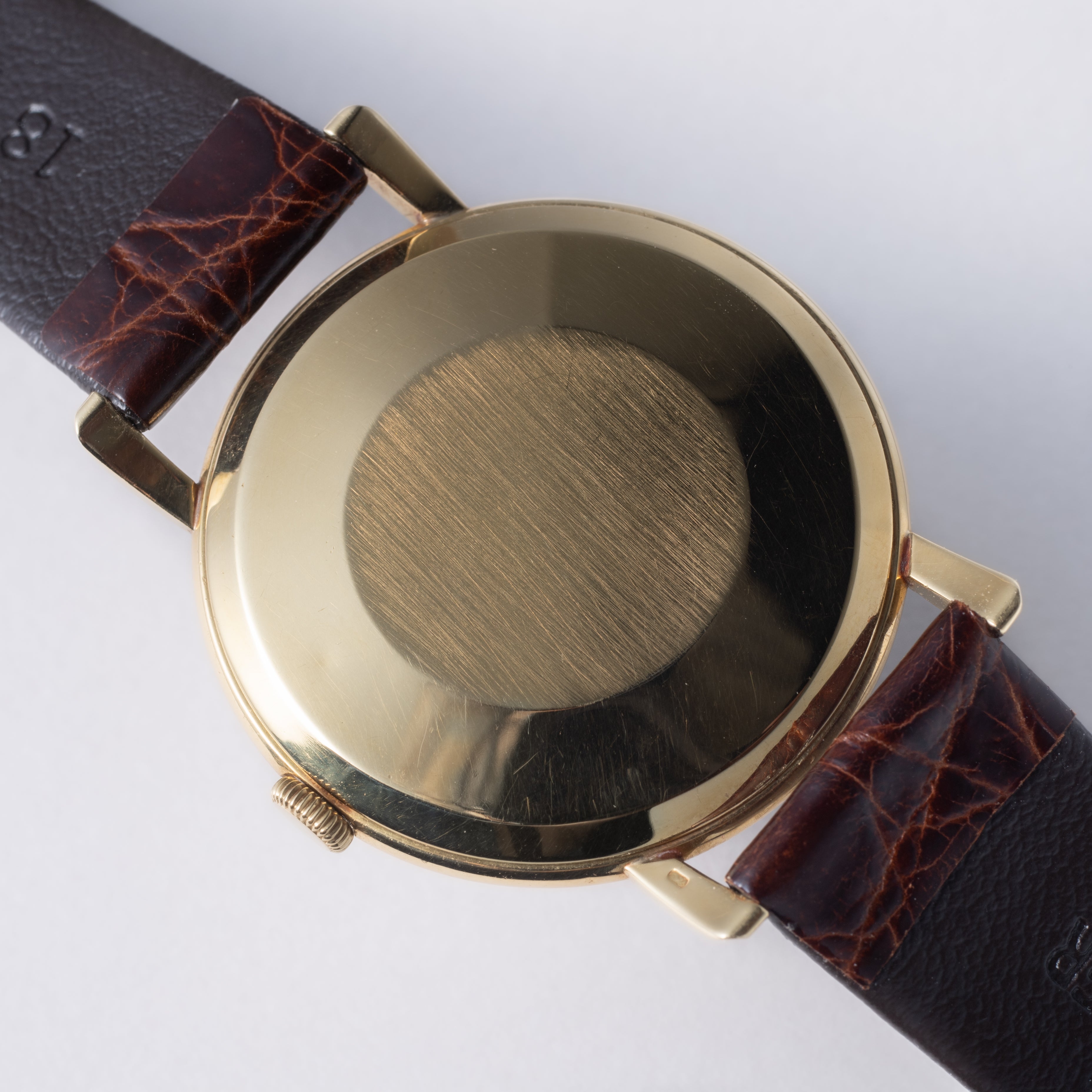 IWC ラウンドケース 18金無垢 手巻き 1955年製 Cal.89