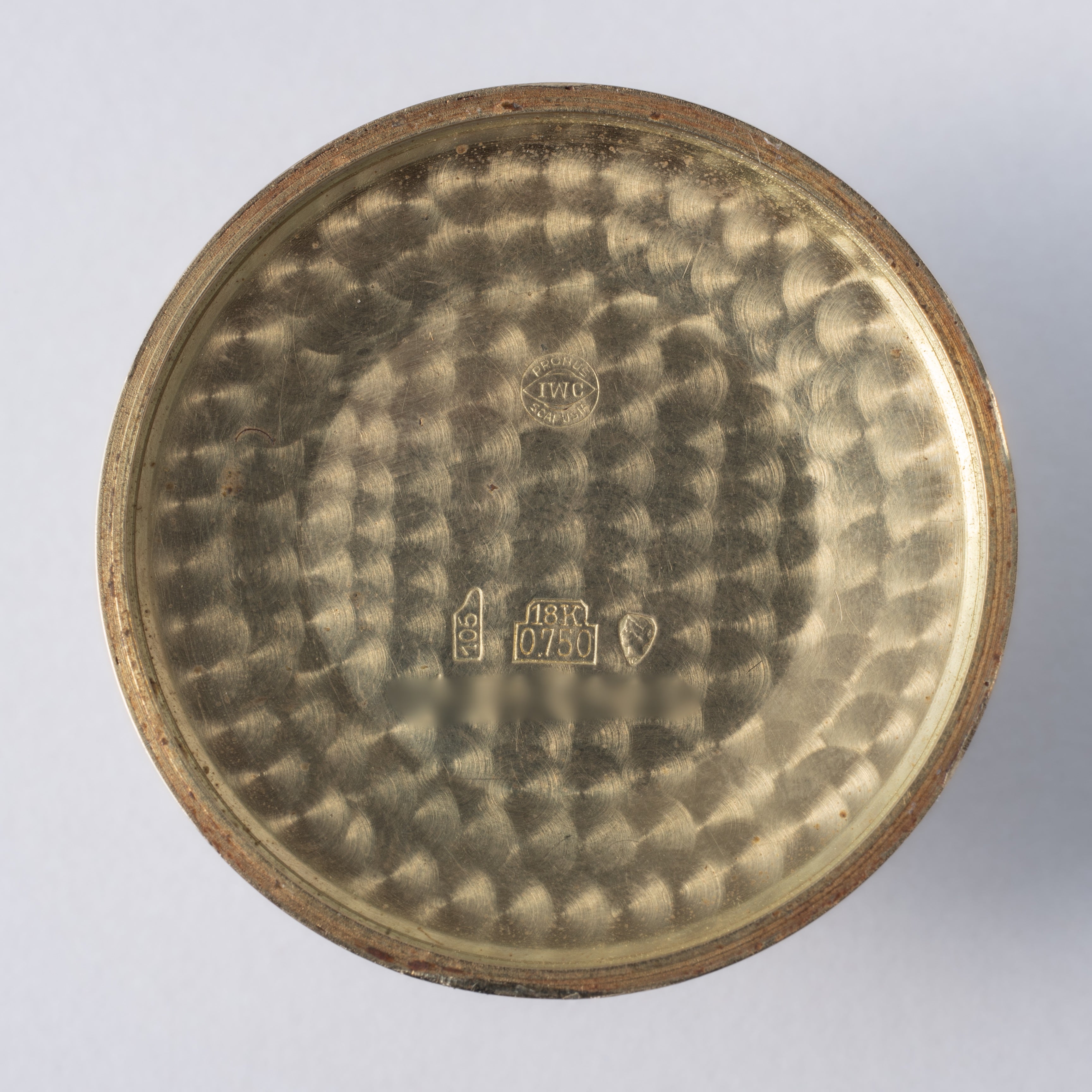 IWC ラウンドケース 18金無垢 手巻き 1955年製 Cal.89