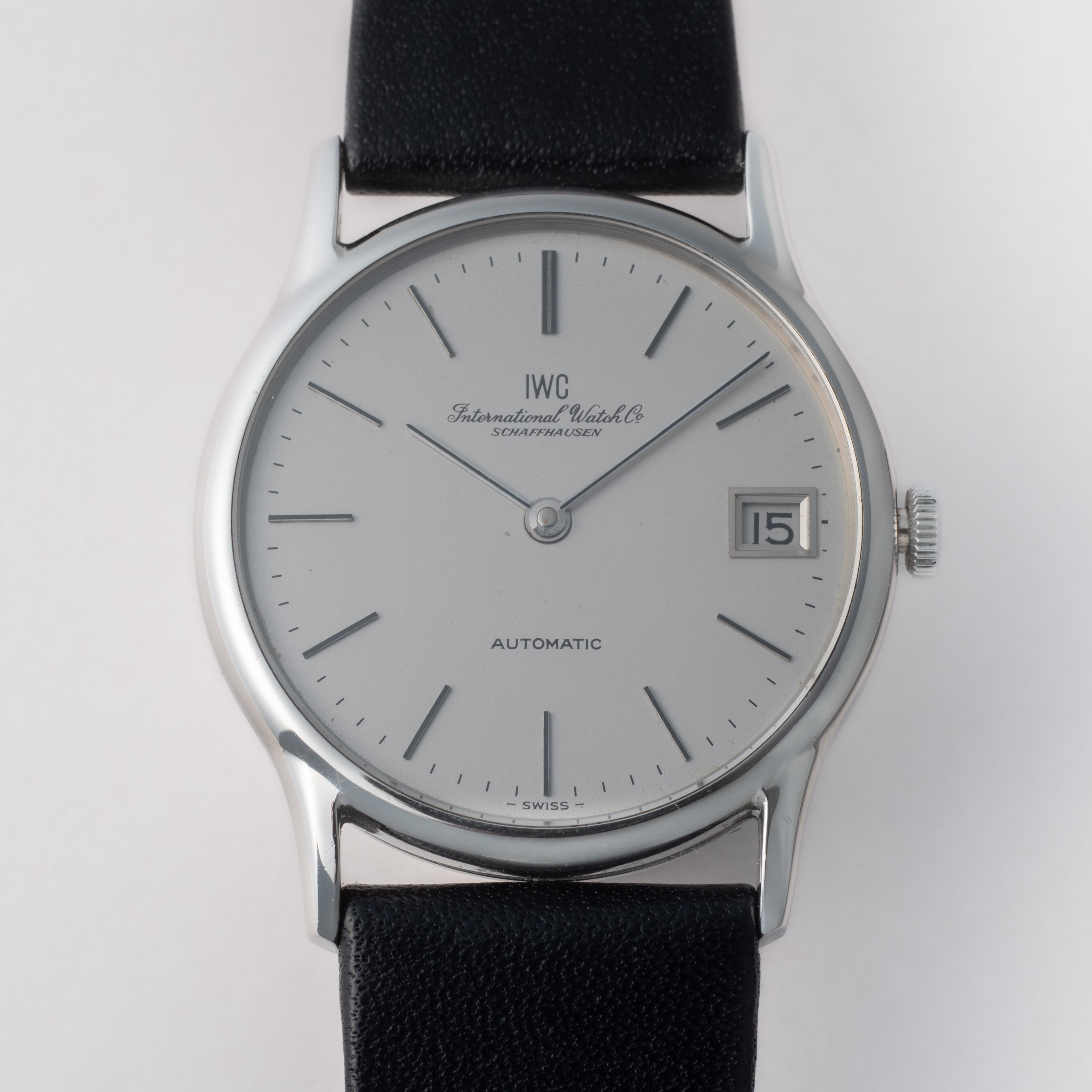 IWC ラウンドケース デイト 1979年製 ジャガールクルトムーブ 自動巻き Cal.3252