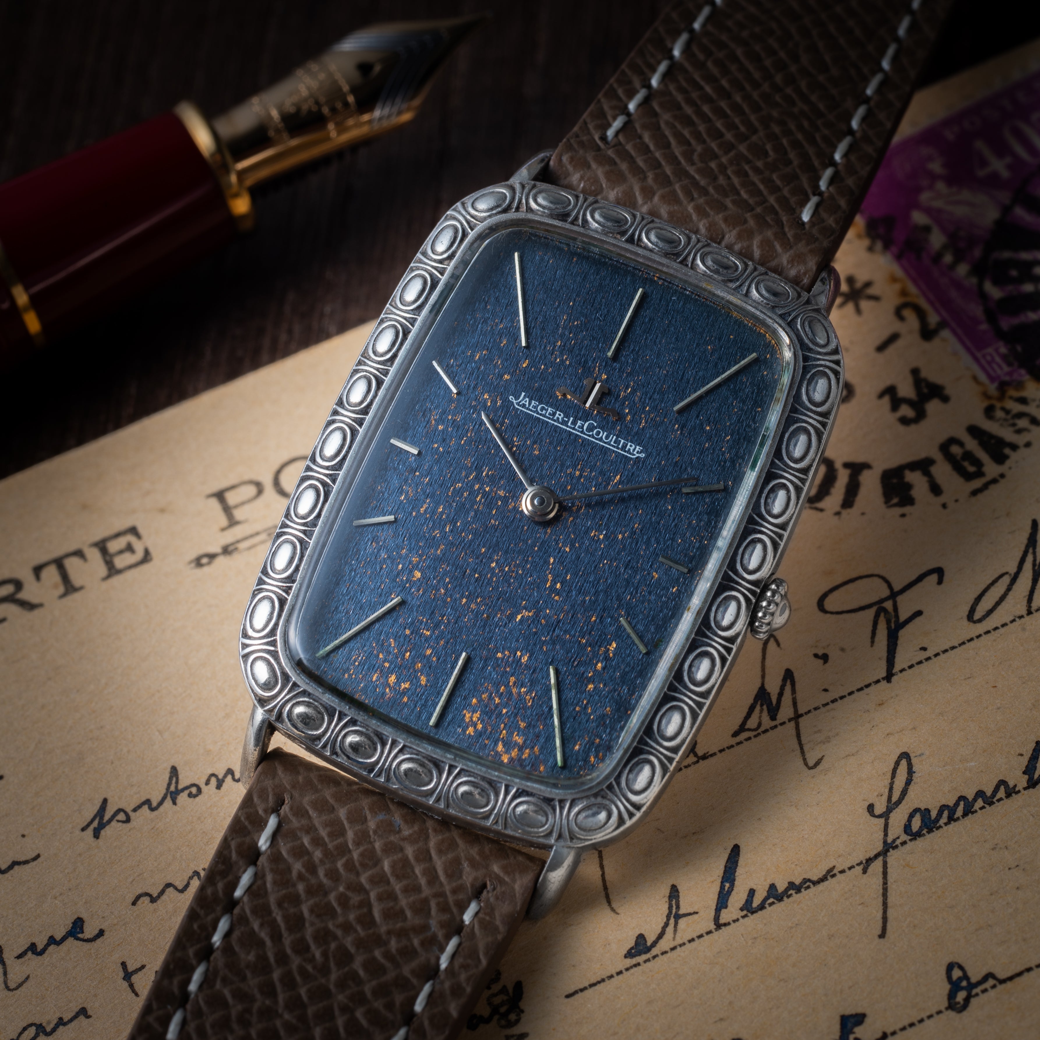 ジャガールクルト レクタンギュラー 銀無垢ケース 手巻き 1970年代製 Ref.9037 Cal.818/2