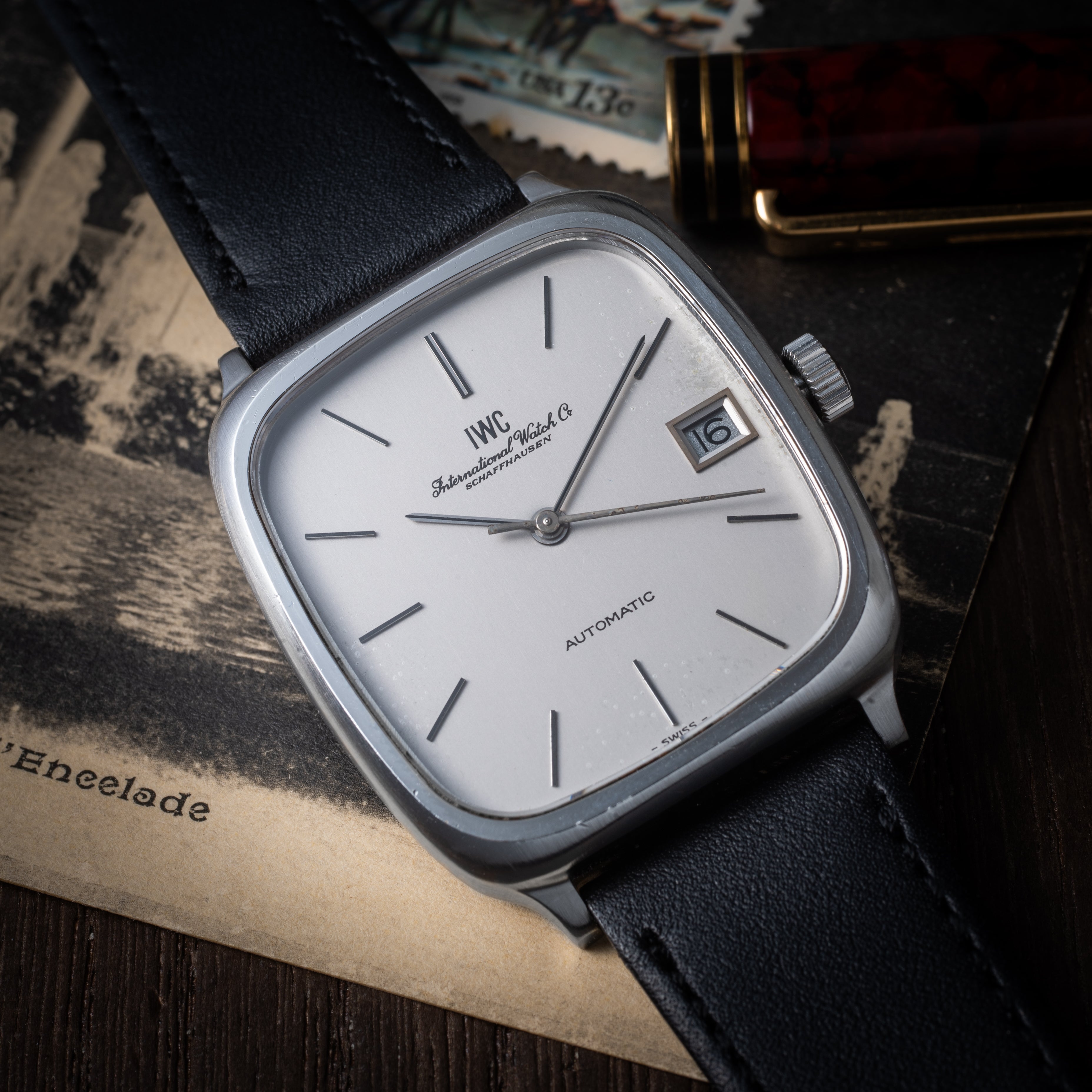 IWC スクエアケース デイト 1978年製 ジャガールクルトムーブ 自動巻き Cal.3254