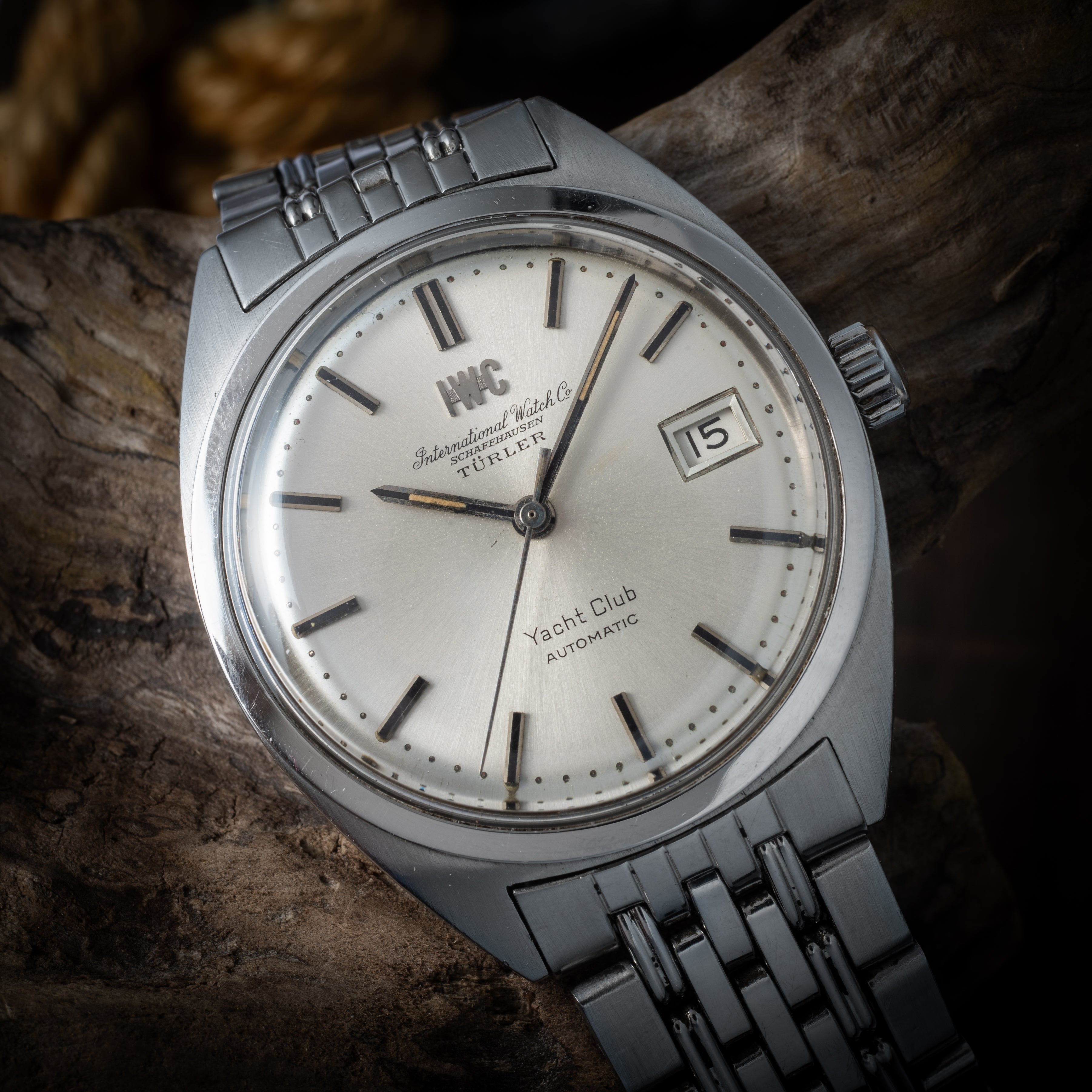 IWC ヨットクラブ チューラーWネーム 1968年製 Ref.R811AD Cal.8541 純正ゲイフレアーブレス付き