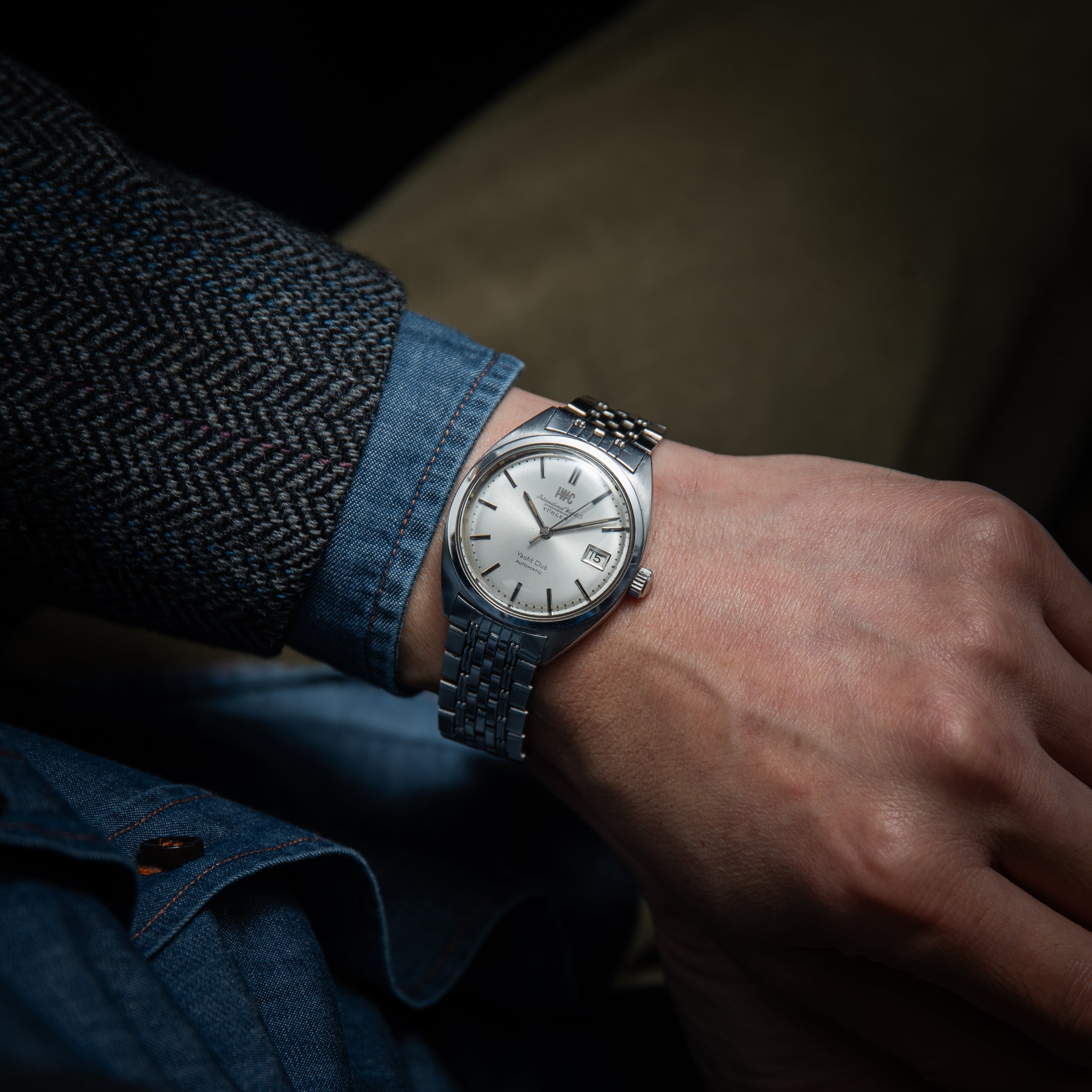 IWC ヨットクラブ チューラーWネーム 1968年製 Ref.R811AD Cal.8541 純正ゲイフレアーブレス付き