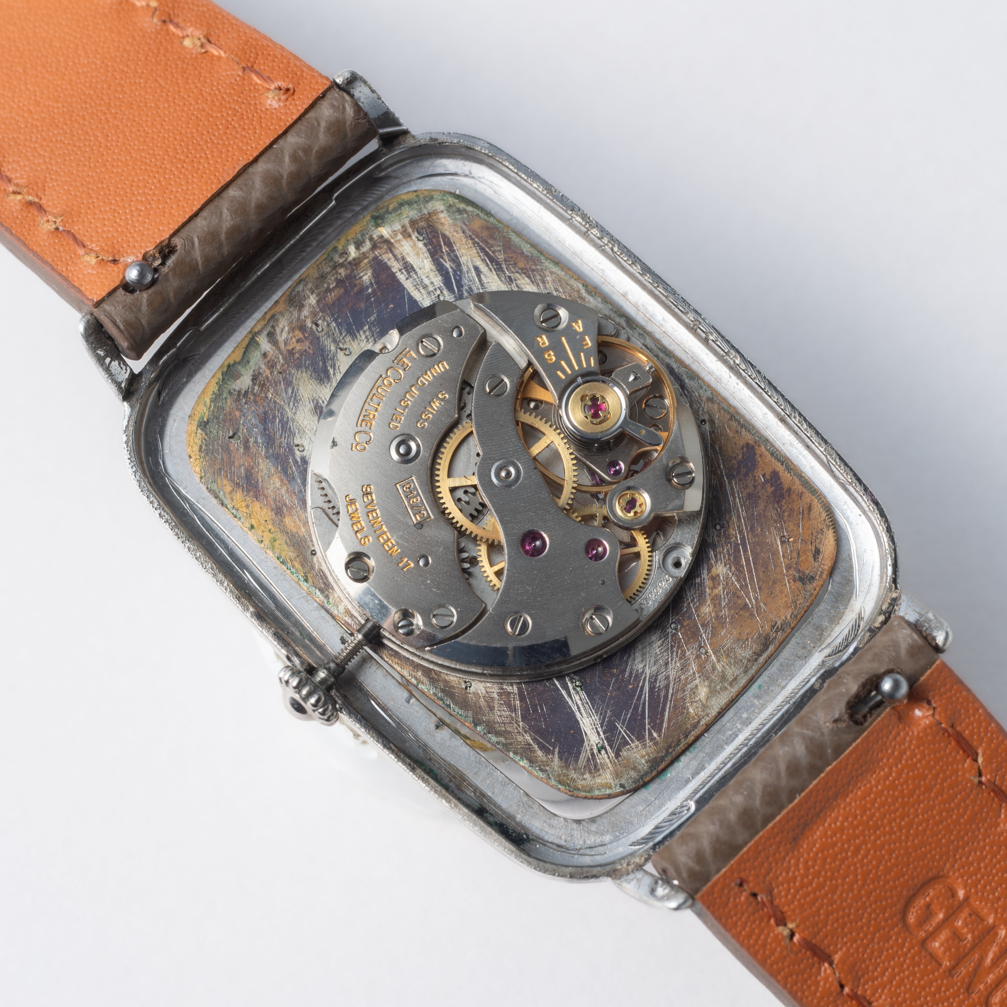 ジャガールクルト レクタンギュラー 銀無垢ケース 手巻き 1970年代製 Ref.9037 Cal.818/2