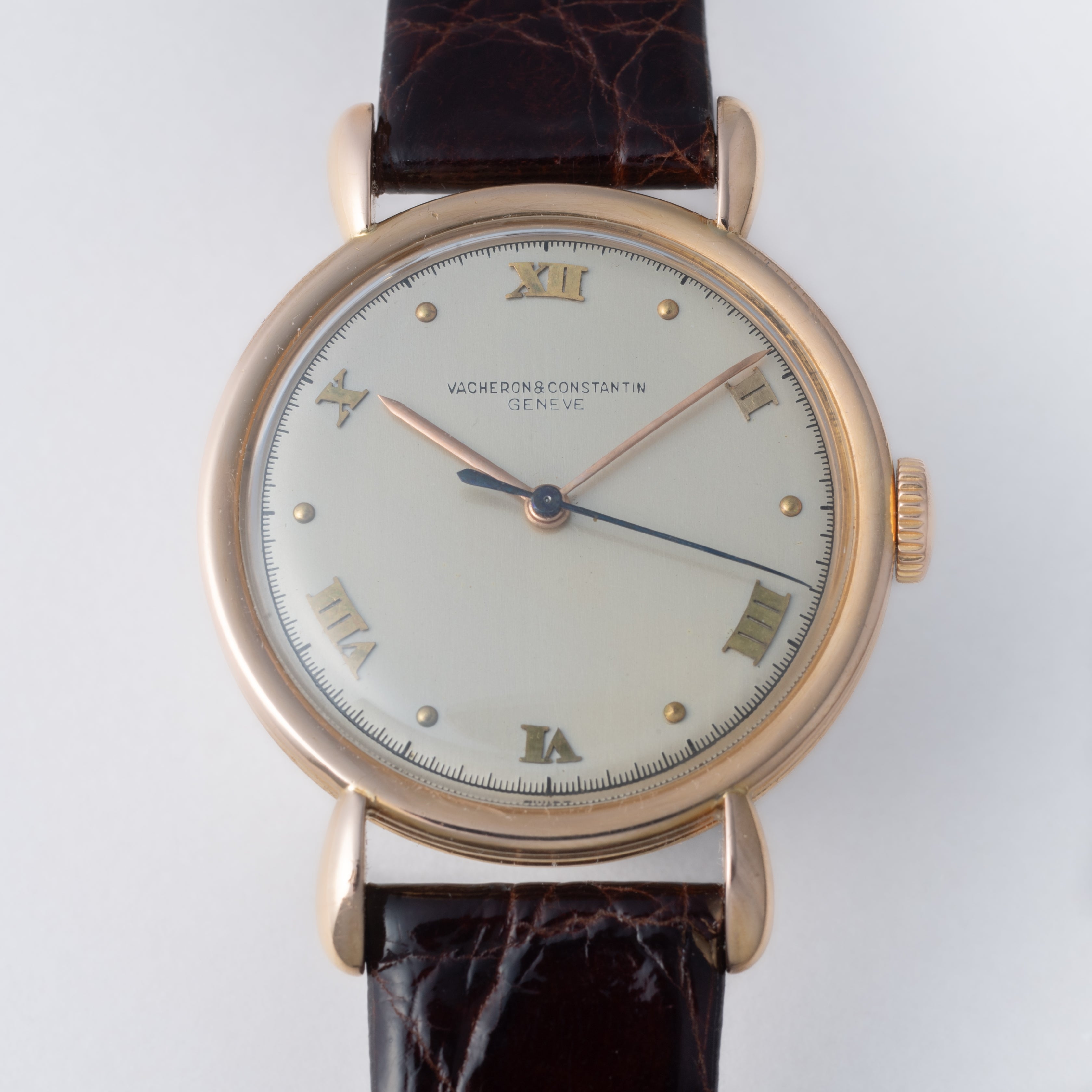 ヴァシュロン・コンスタンタン ティアドロップラグ 18金無垢ピンクゴールド 1950年製 アーカイブ付き