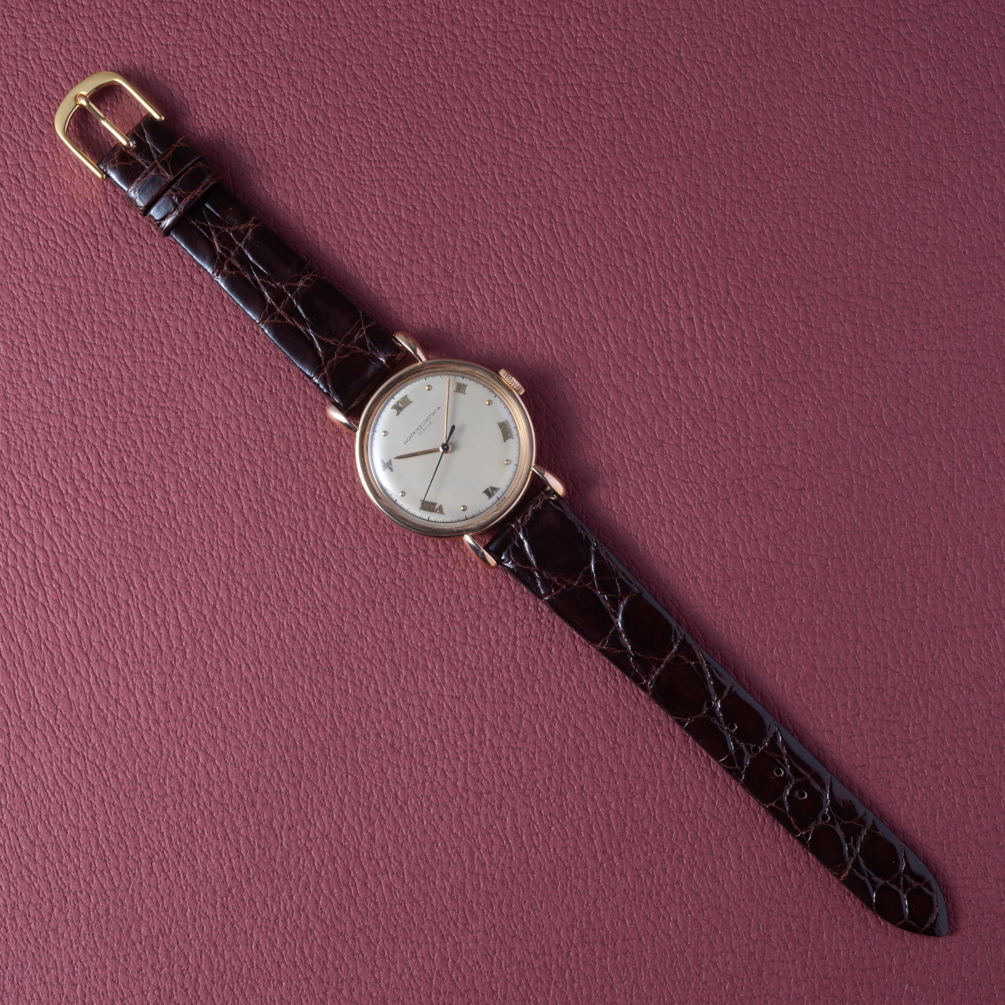 ヴァシュロン・コンスタンタン ティアドロップラグ 18金無垢ピンクゴールド 1950年製 アーカイブ付き