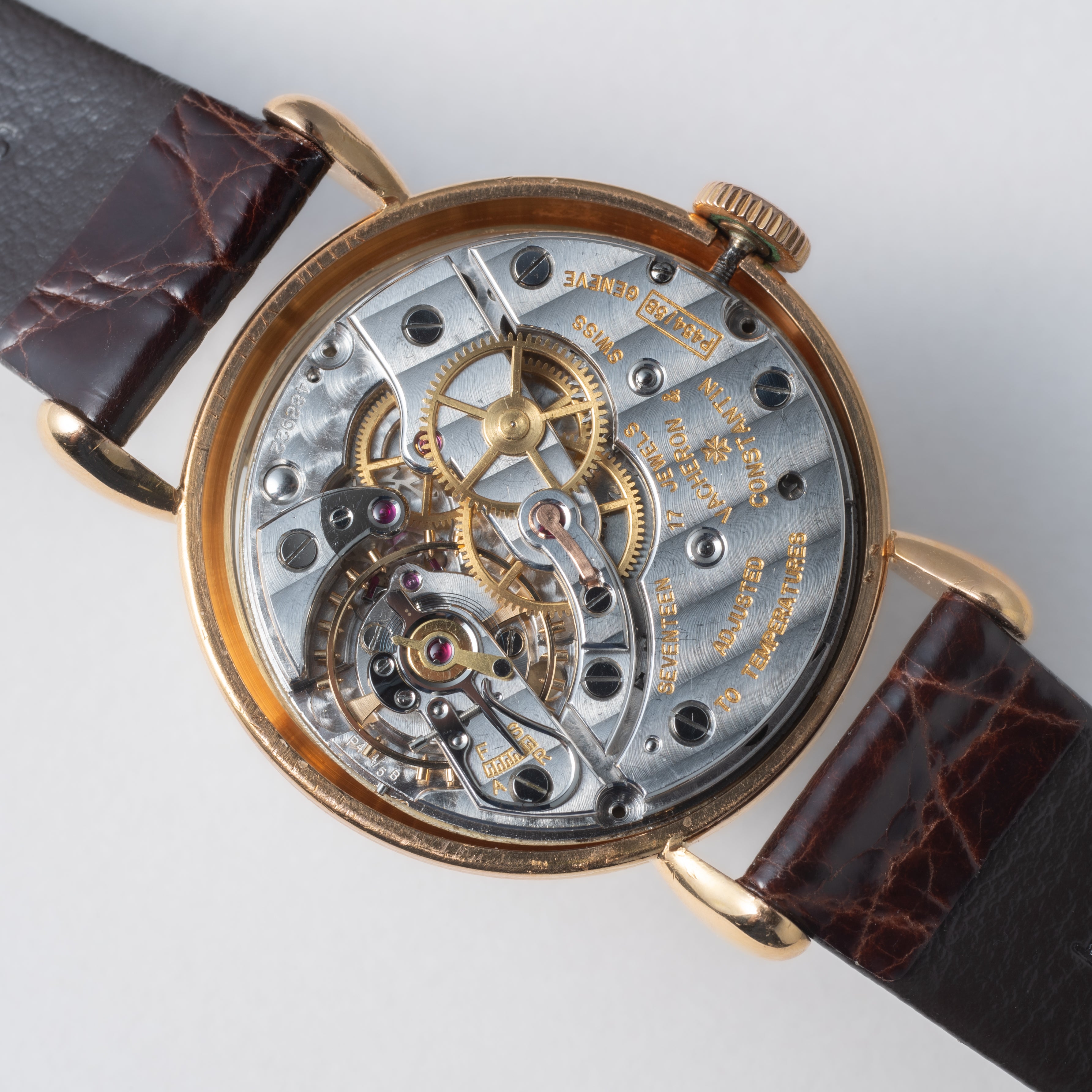 ヴァシュロン・コンスタンタン ティアドロップラグ 18金無垢ピンクゴールド 1950年製 アーカイブ付き