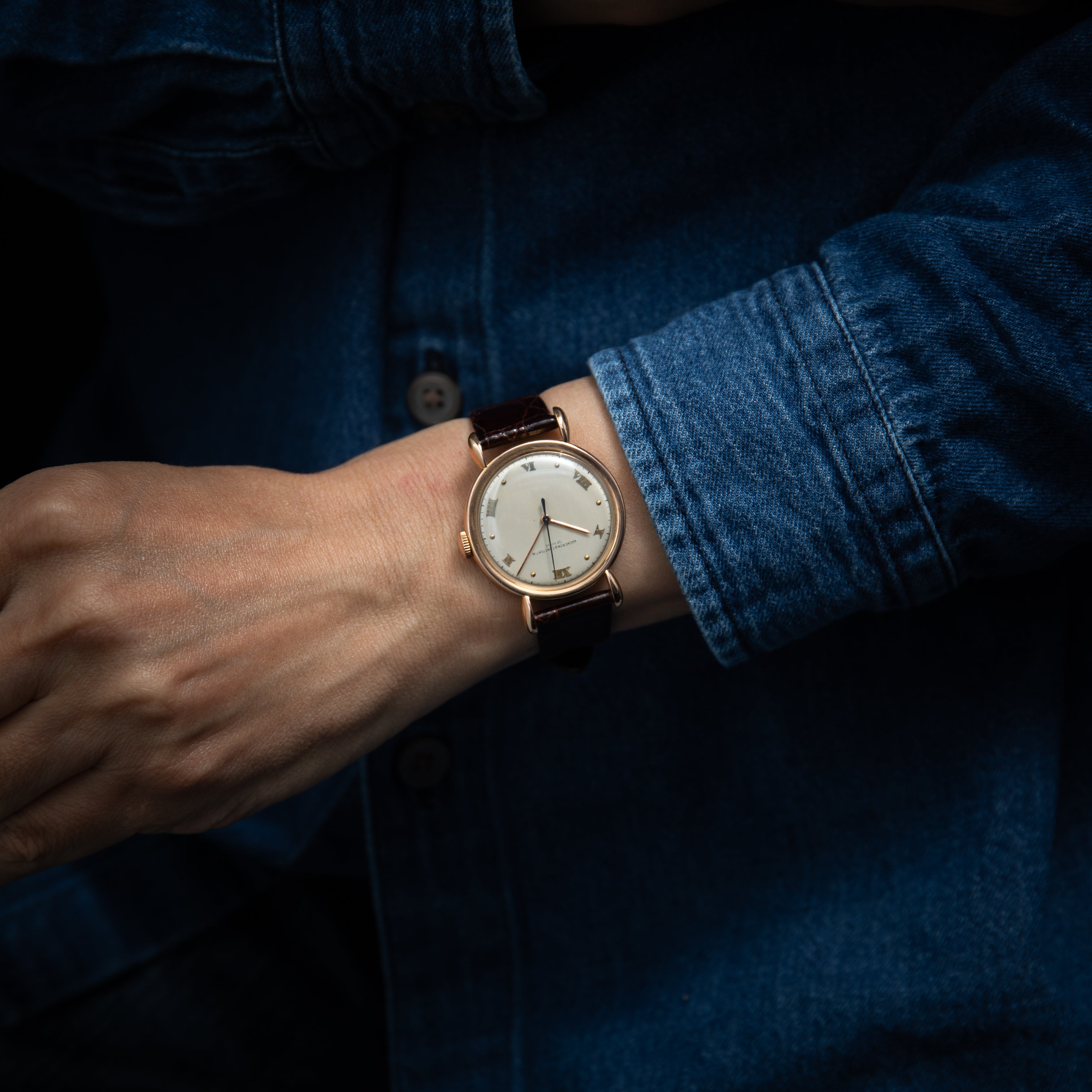 ヴァシュロン・コンスタンタン ティアドロップラグ 18金無垢ピンクゴールド 1950年製 アーカイブ付き