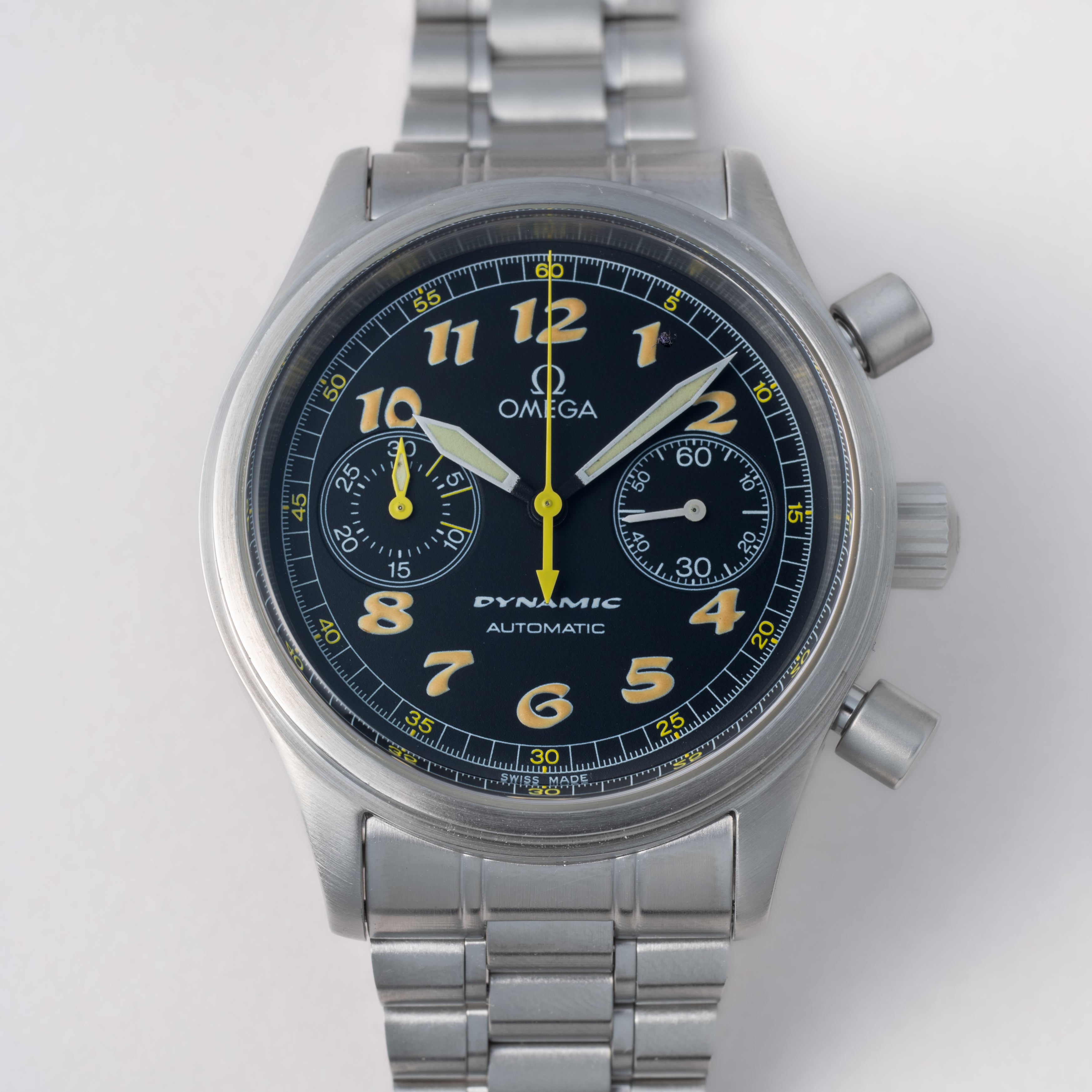 オメガ ダイナミック クロノグラフ 1995年製 自動巻き Cal.1138 純正ブレス