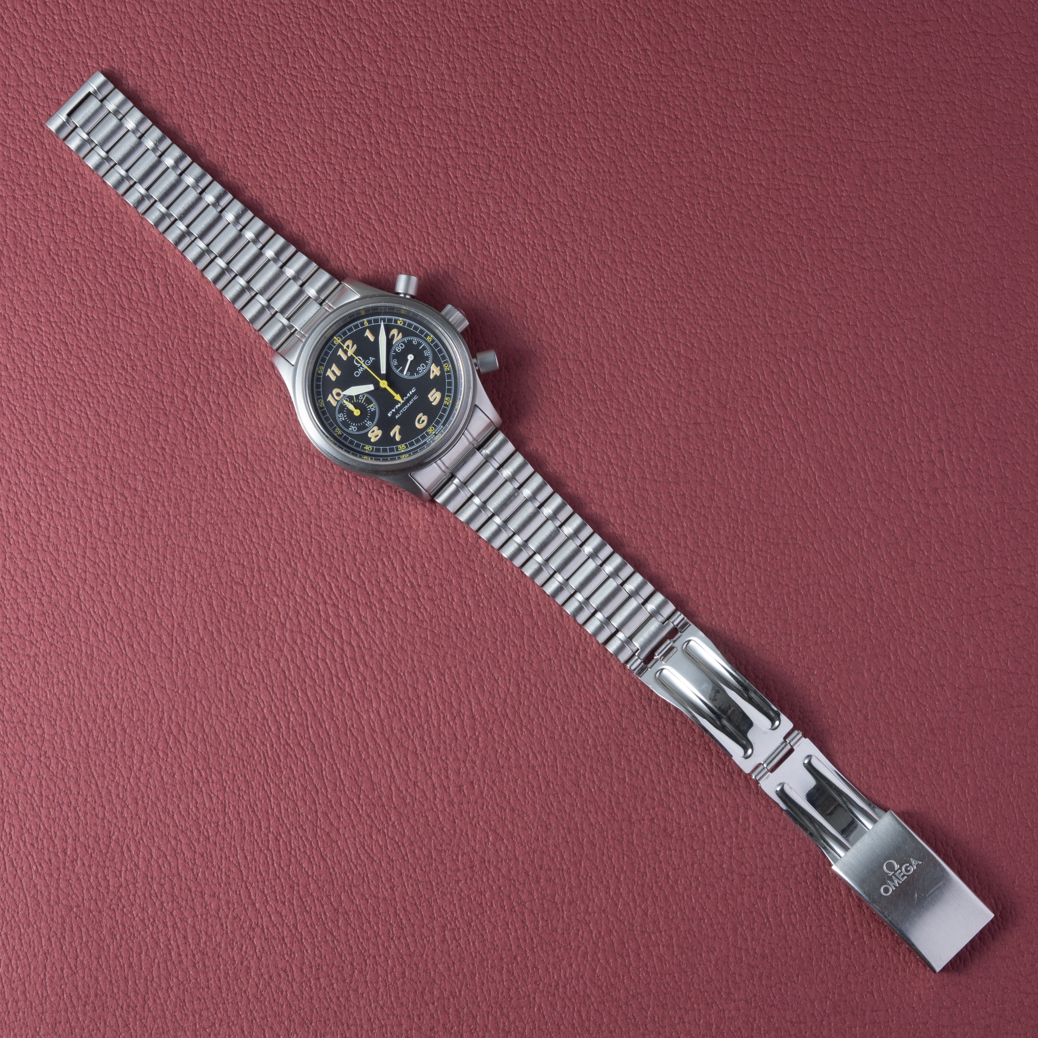 オメガ ダイナミック クロノグラフ 1995年製 自動巻き Cal.1138 純正ブレス