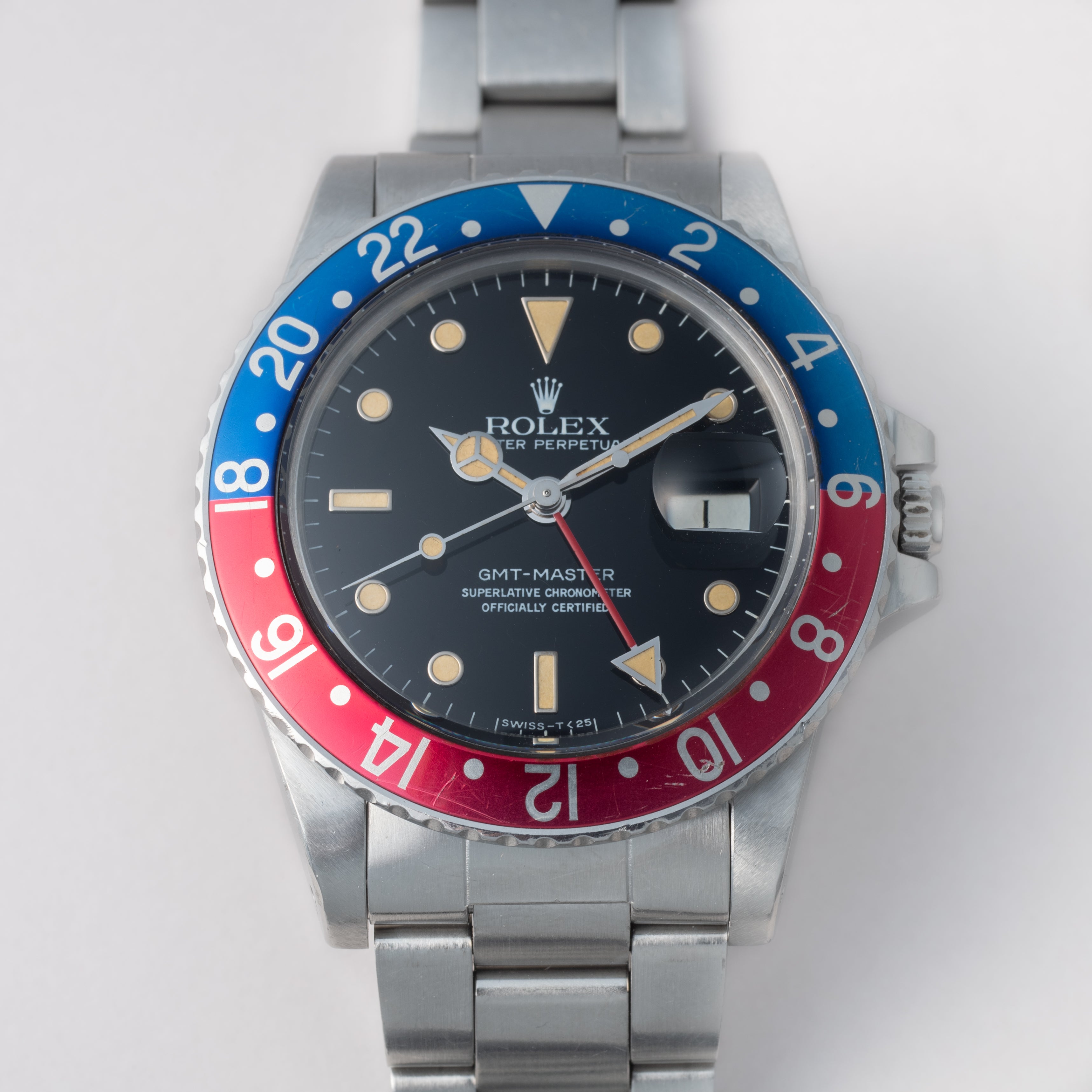 ロレックス GMTマスター 1983年製 Ref.16750 フチありトリチウム夜光 ペプシベゼル