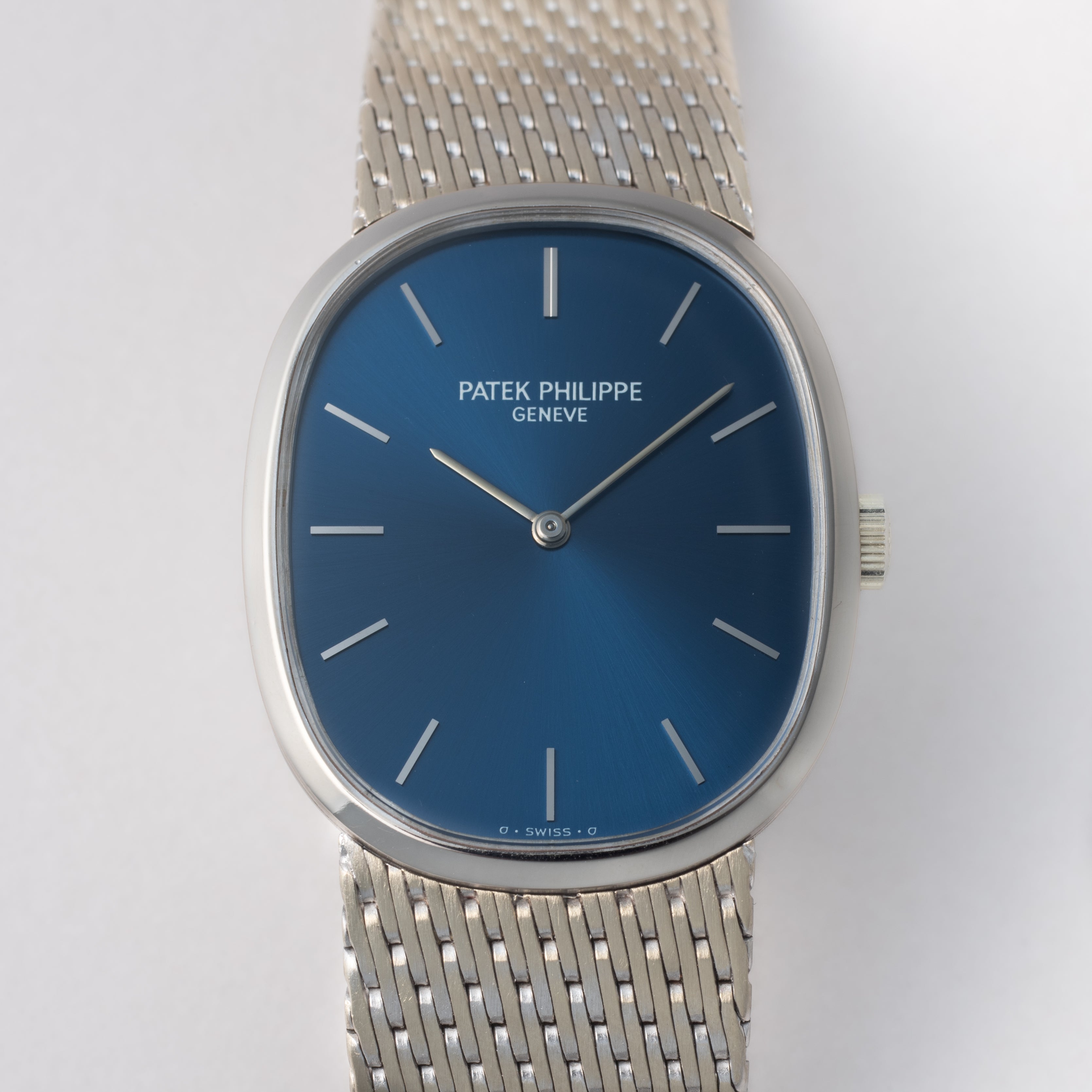 パテック・フィリップ ゴールデンエリプス 18金無垢ホワイトゴールド ブレス 1970年代前半製 手巻き