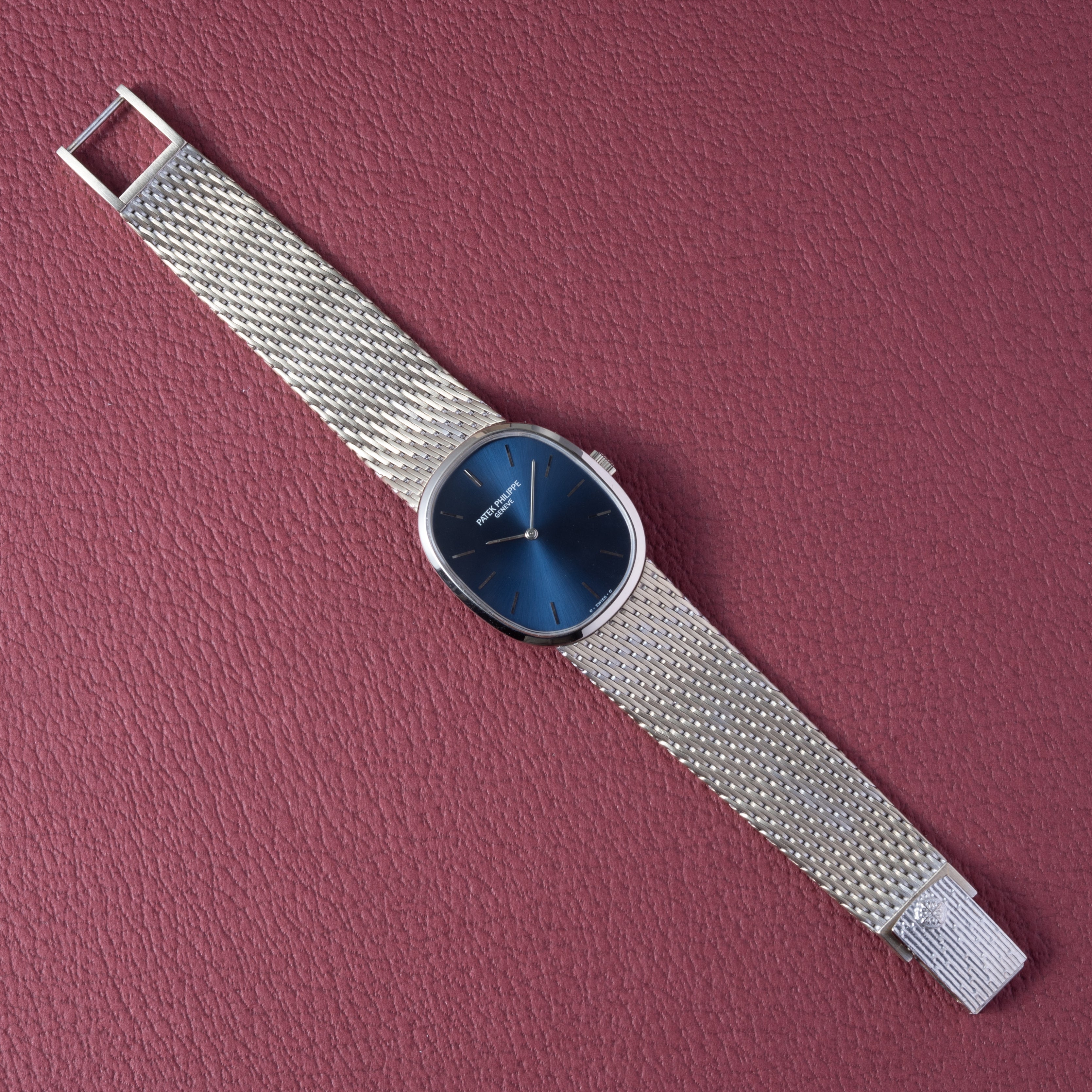 パテック・フィリップ ゴールデンエリプス 18金無垢ホワイトゴールド ブレス 1970年代前半製 手巻き