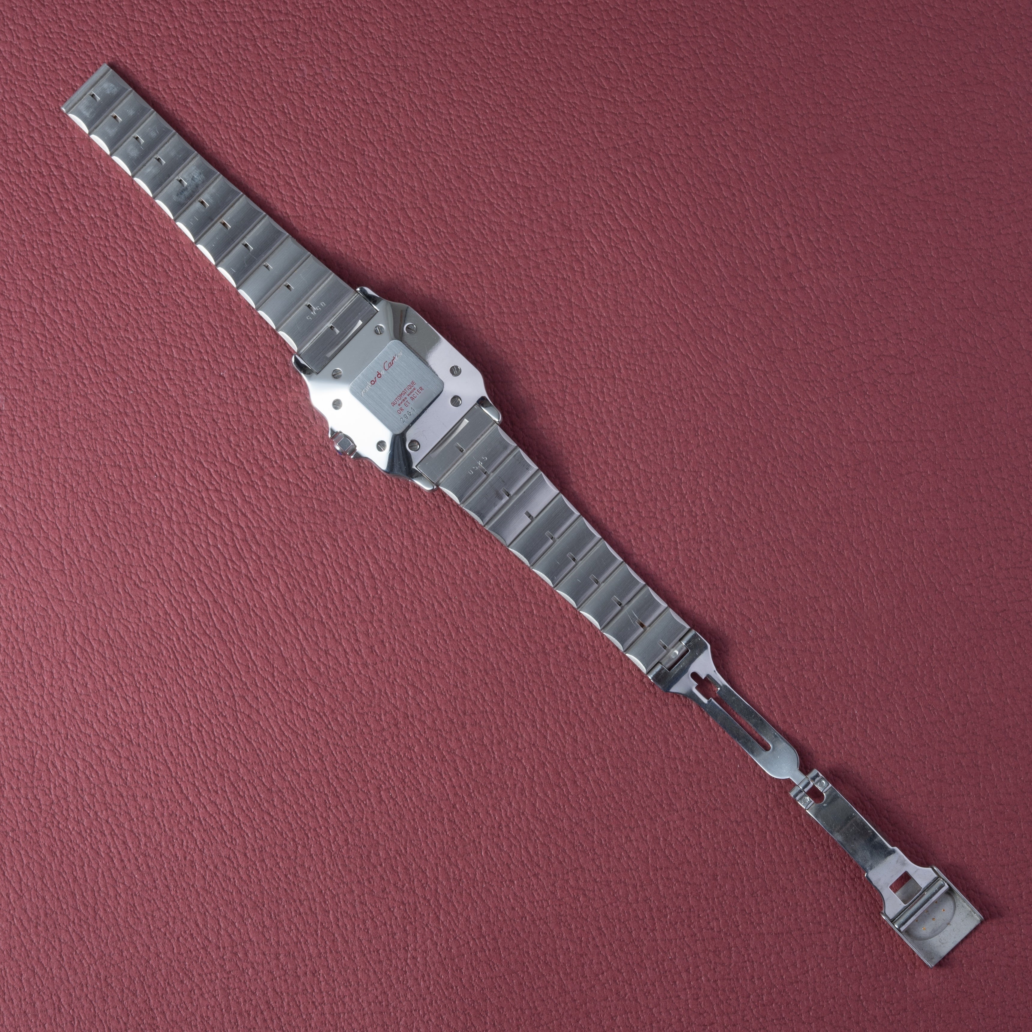 カルティエ サントス LMサイズ コンビ 自動巻き 1980年代製 ホワイトローマン