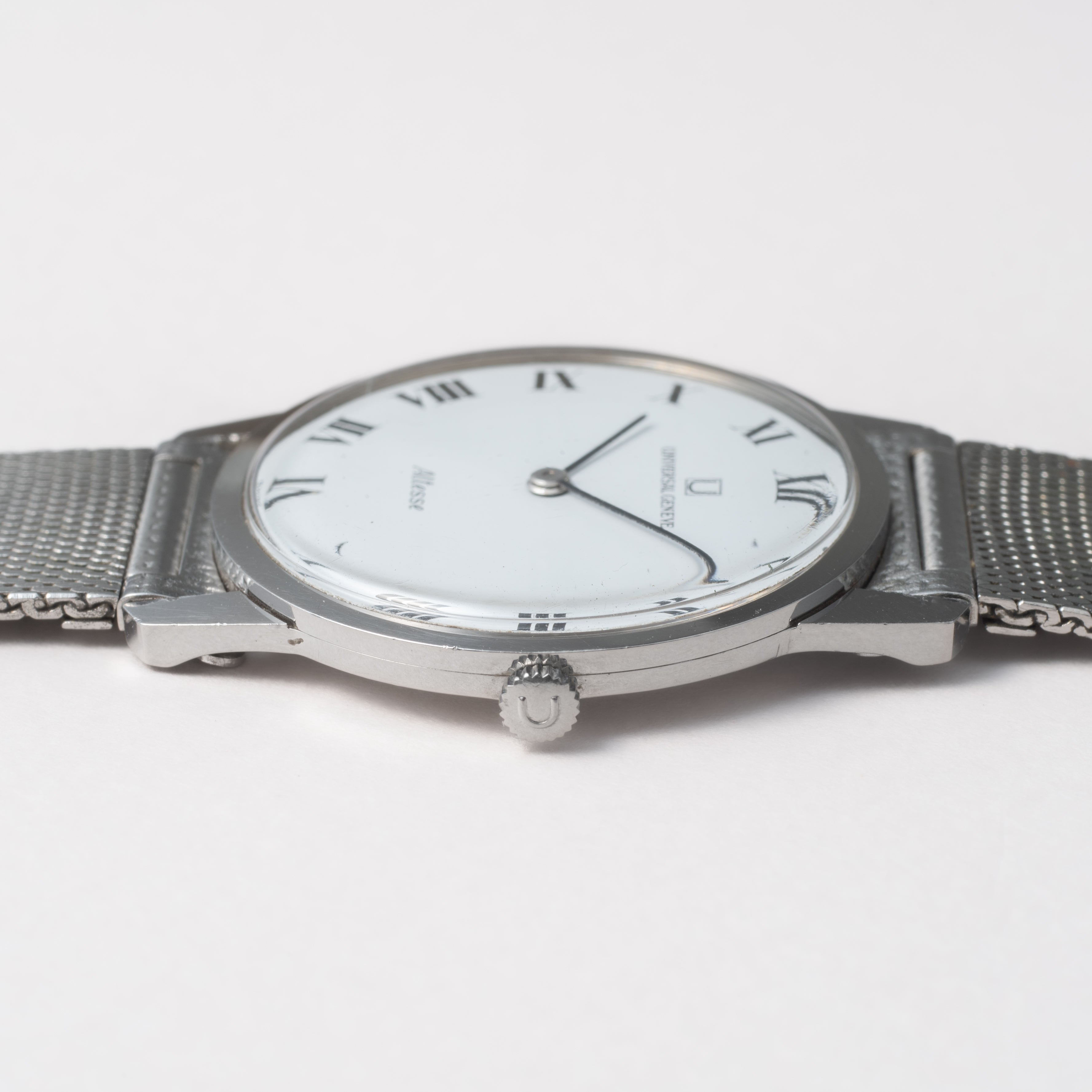 ユニバーサルジュネーブ アルテッセ 1970年代製 ラウンド ホワイトローマン 手巻き Ref.842101 Cal.42