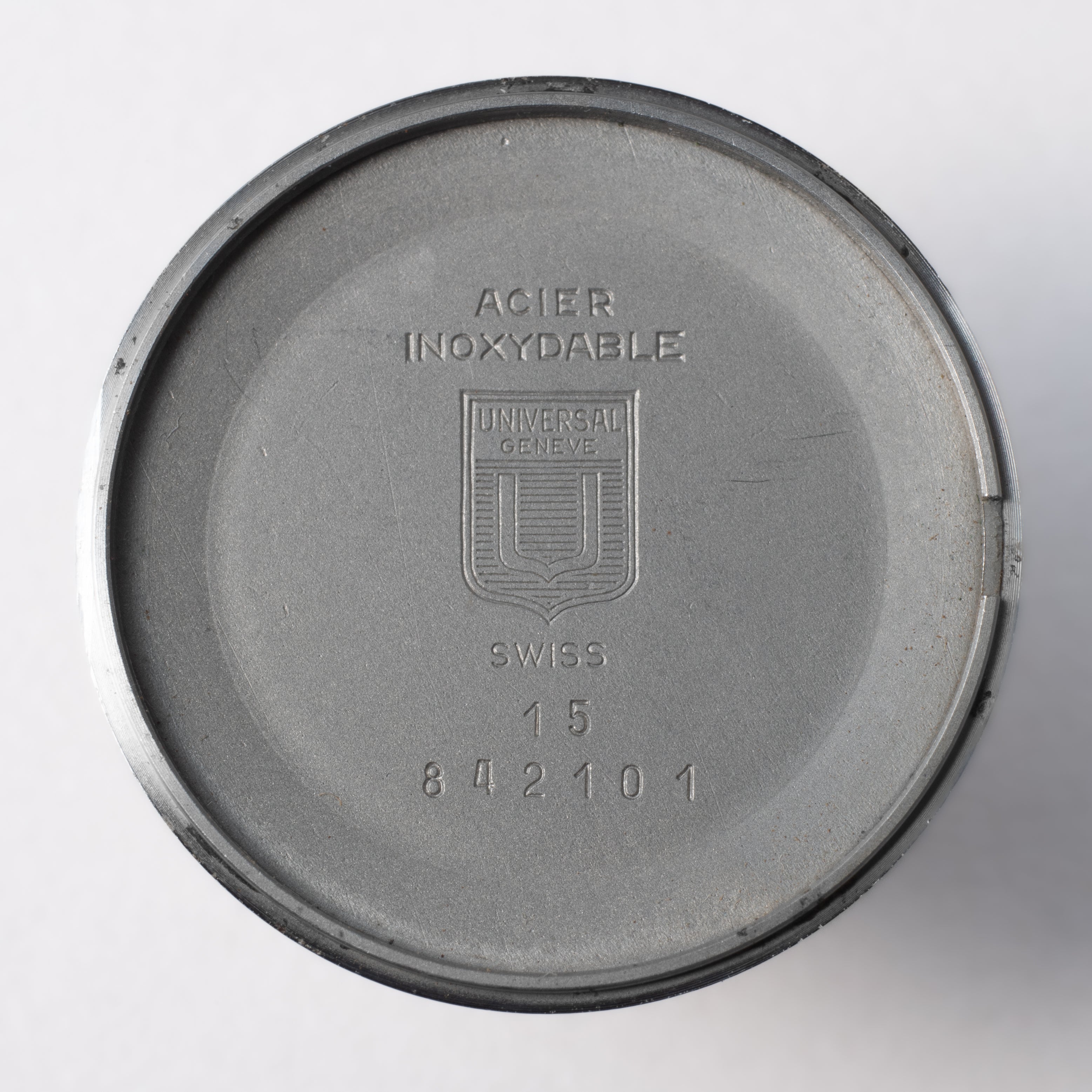 ユニバーサルジュネーブ アルテッセ 1970年代製 ラウンド ホワイトローマン 手巻き Ref.842101 Cal.42