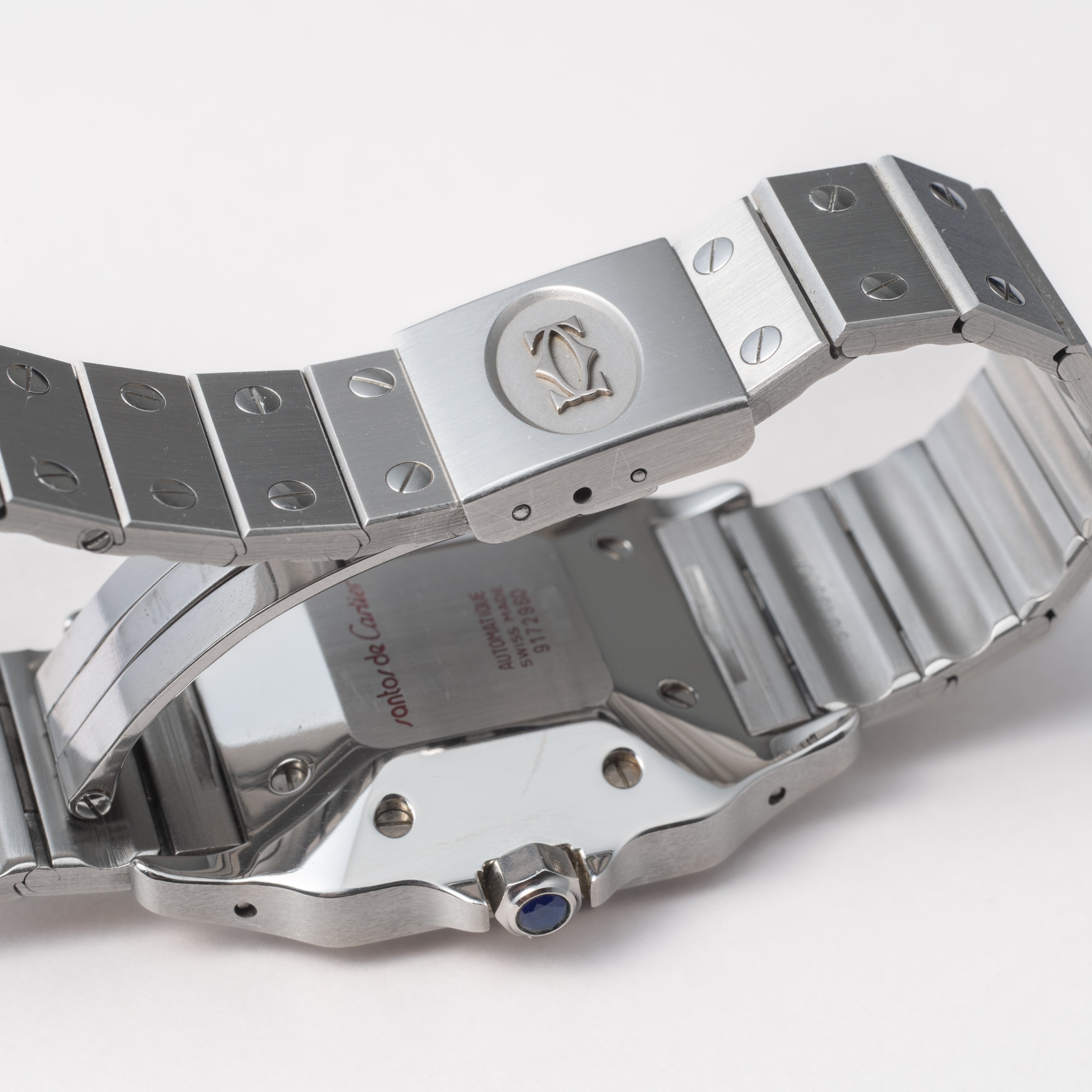 カルティエ サントス LMサイズ 1980年代製 Ref.2960 ステンレスケース 自動巻き 箱・ギャラ付き