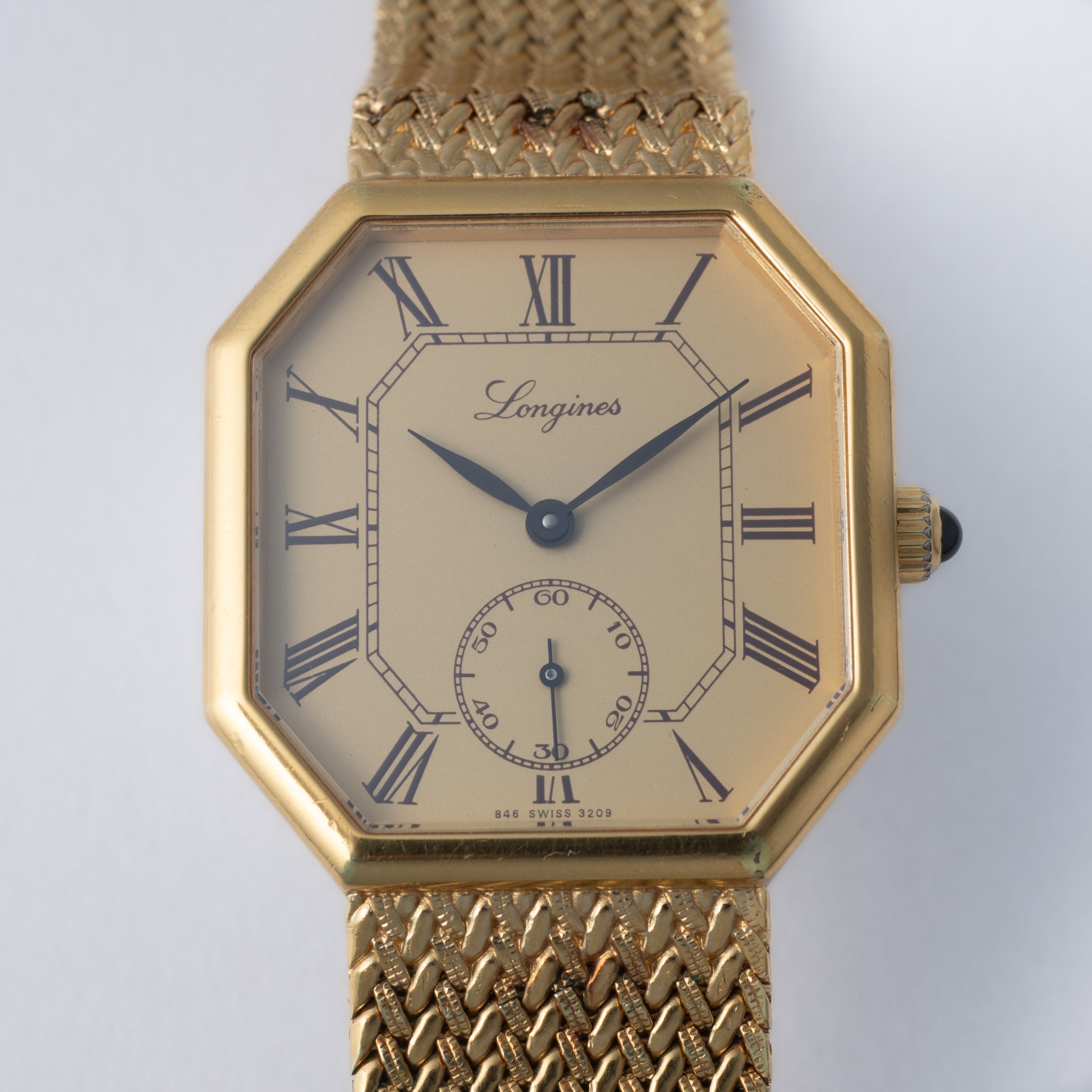 ロンジン オクタゴンケース 1969年製 GP/ステンバック ローマンダイヤル スモールセコンド 手巻き