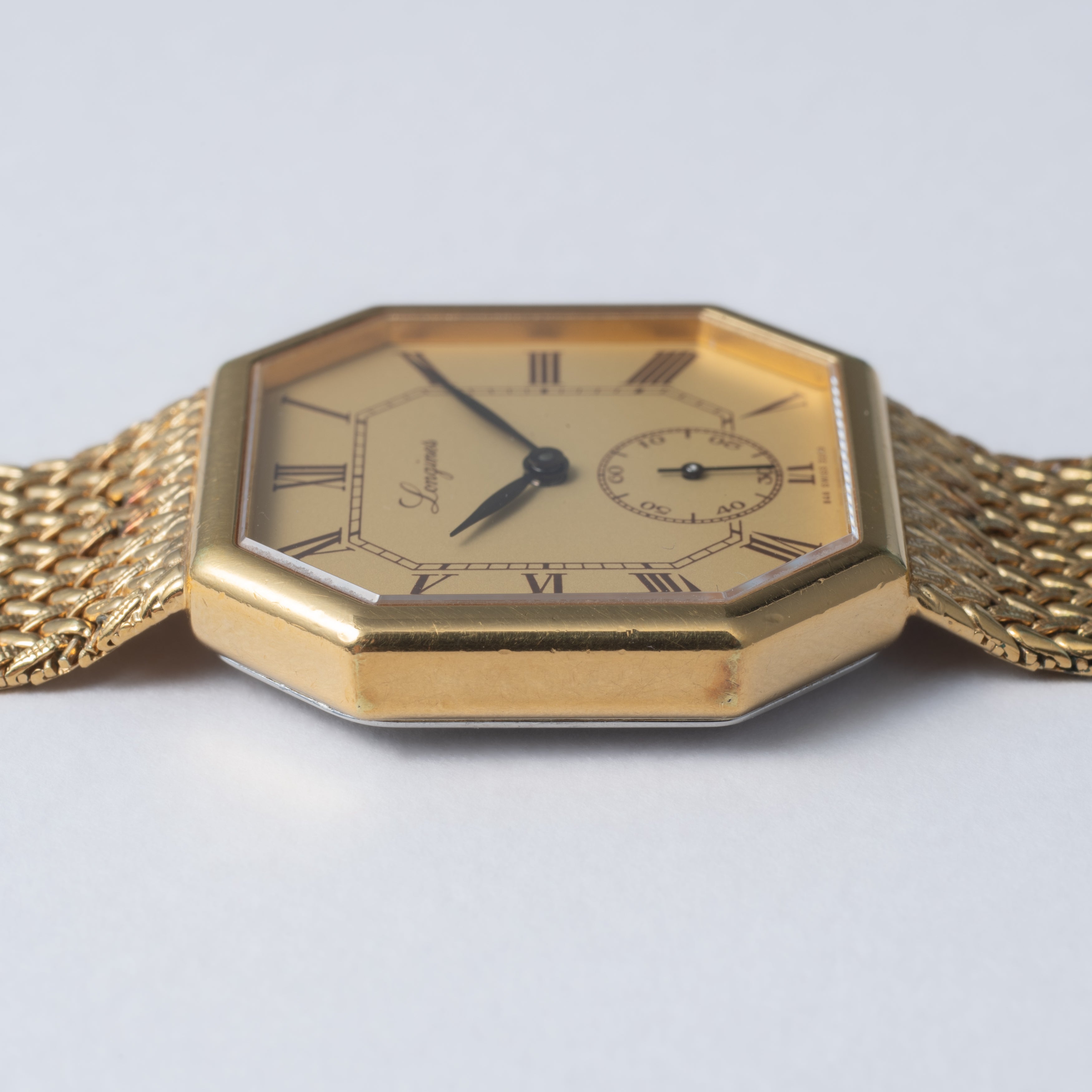 ロンジン オクタゴンケース 1969年製 GP/ステンバック ローマンダイヤル スモールセコンド 手巻き