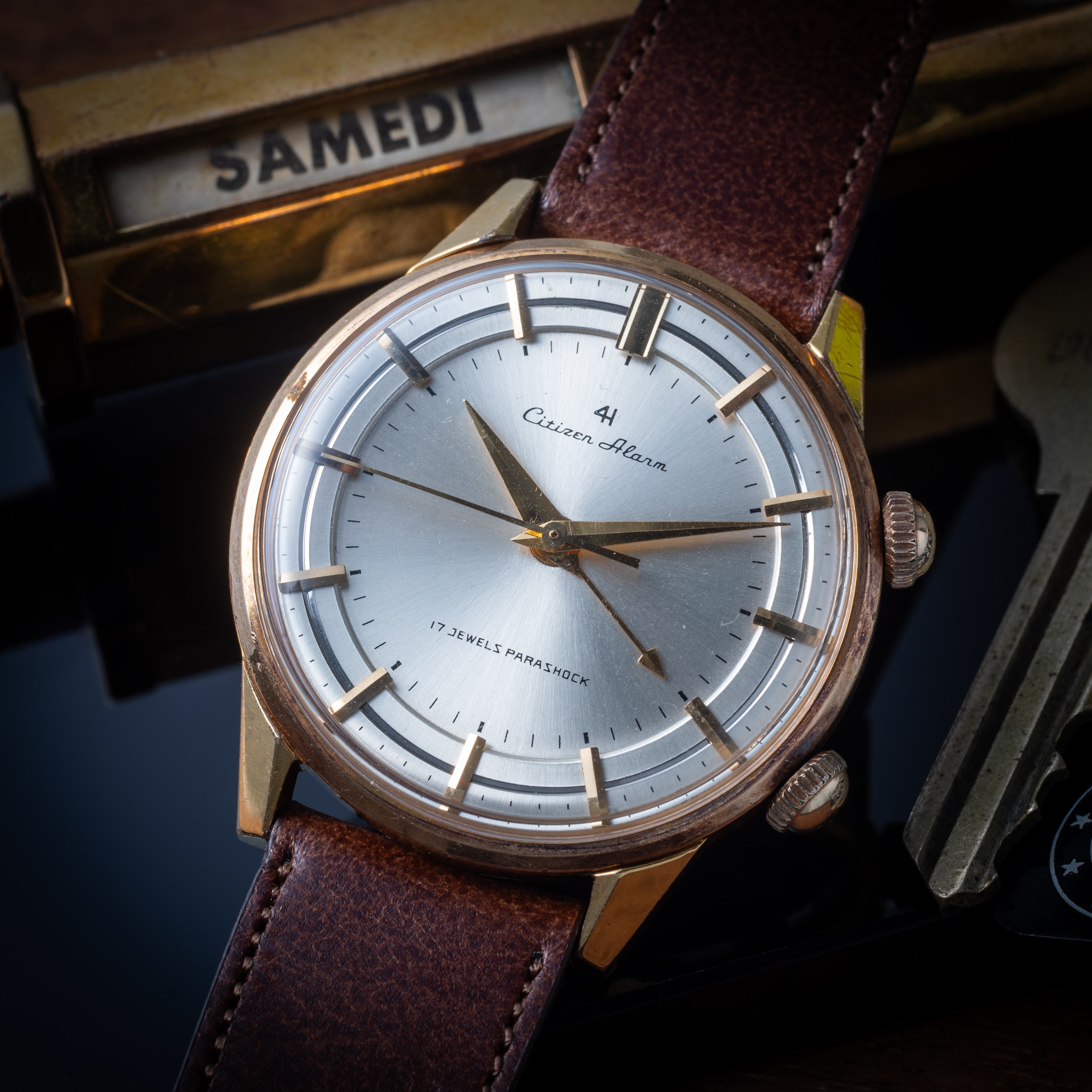 シチズン アラーム4H フォーハンド 手巻き 1960年代製 Ref.515812 CGPケース