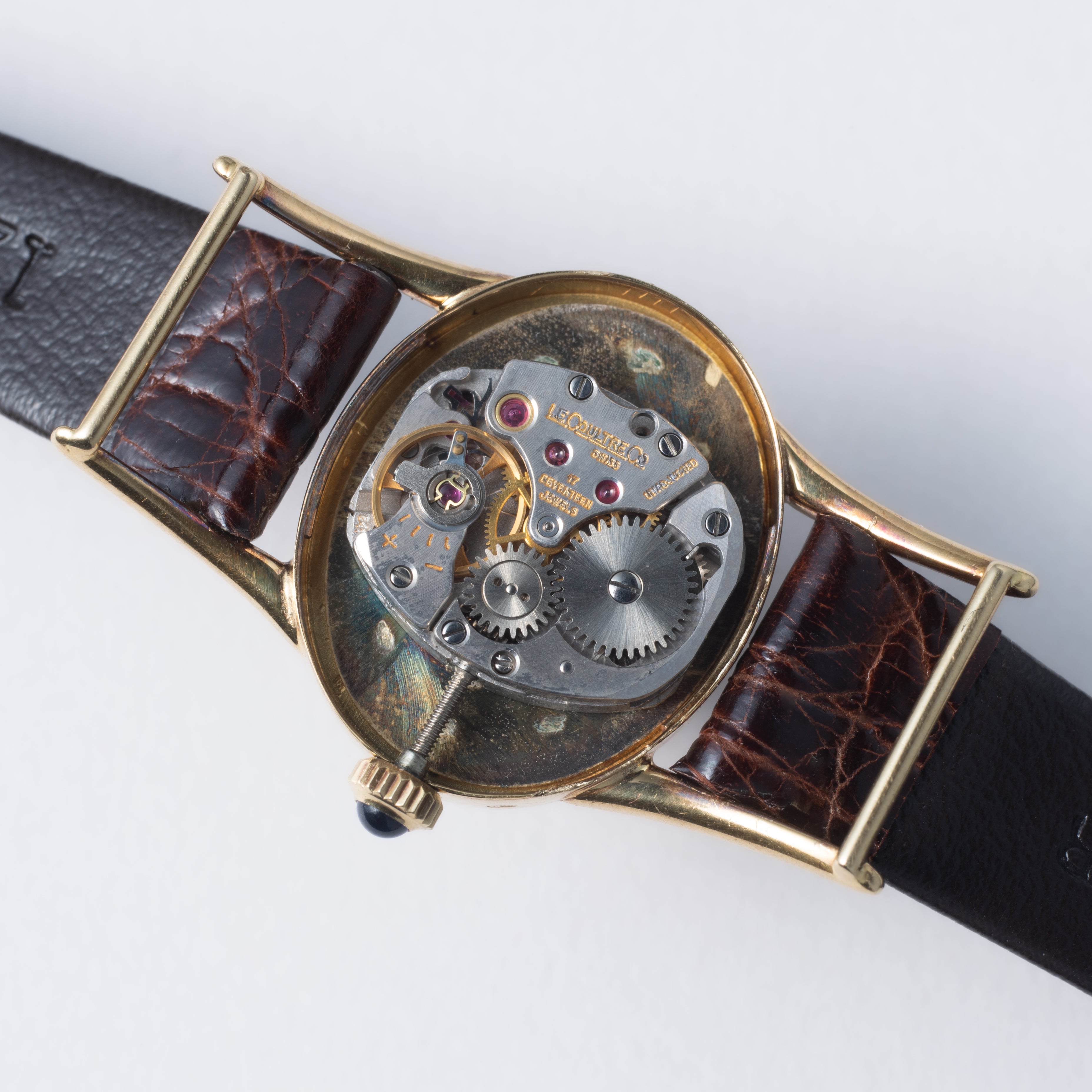 ジャガールクルト 18金無垢イエローゴールド レディースウォッチ 1970年代製 手巻き