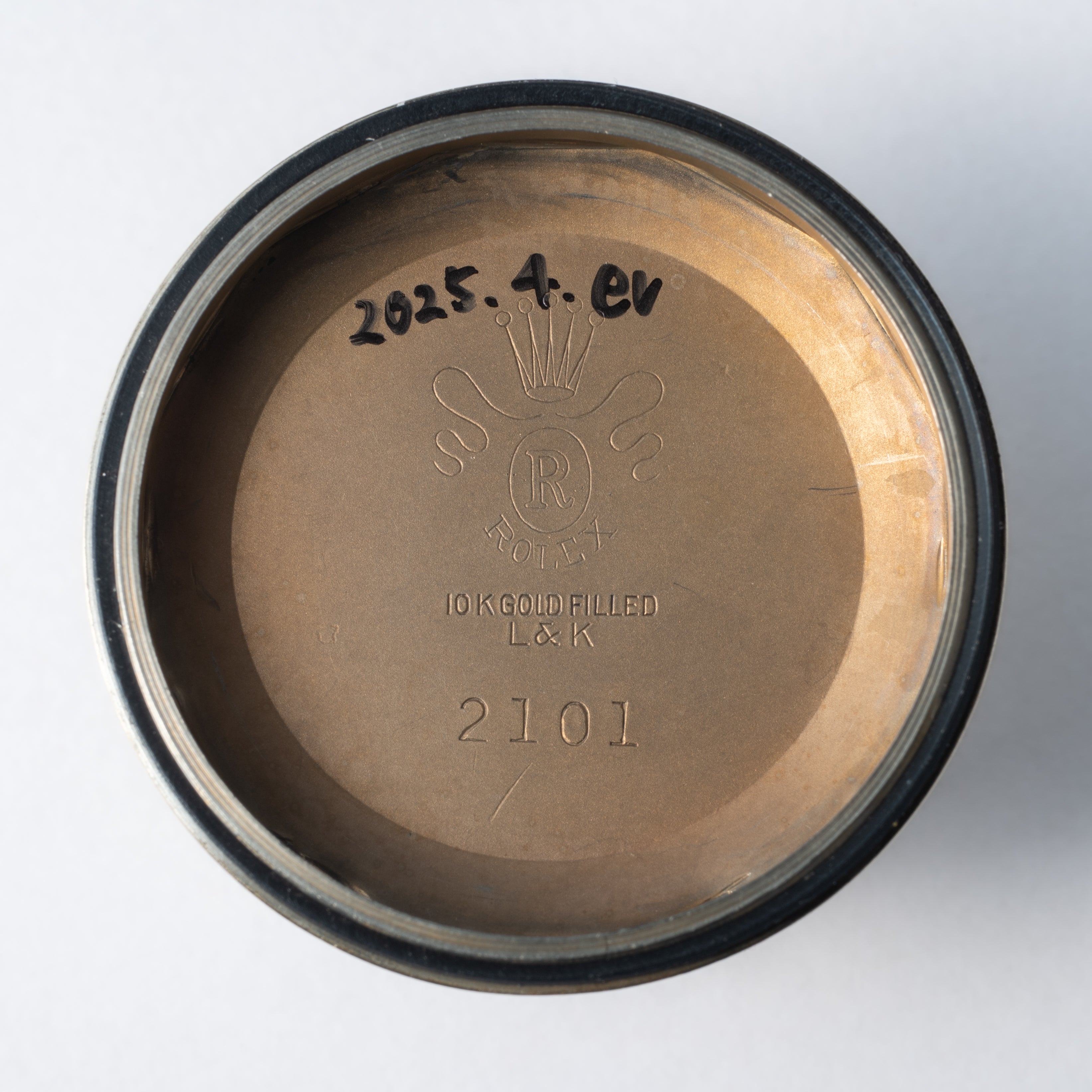 チューダー 小薔薇プリンス ブラックギョーシェダイヤル 1950年代製 自動巻き Cal.390 バタフライローター 10KGF