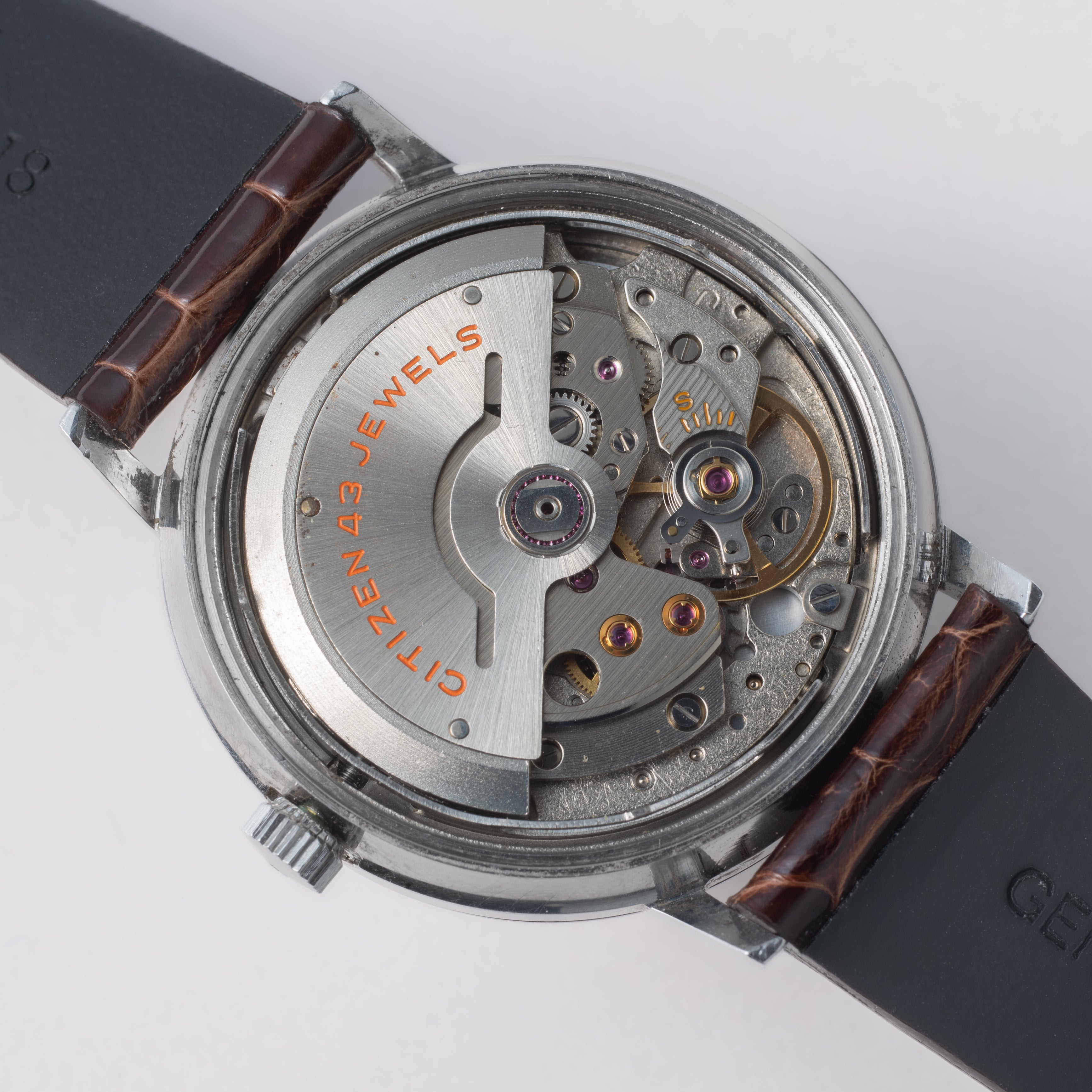 シチズン クリスタル7 43石 1968年製 自動巻 絹目ダイヤル