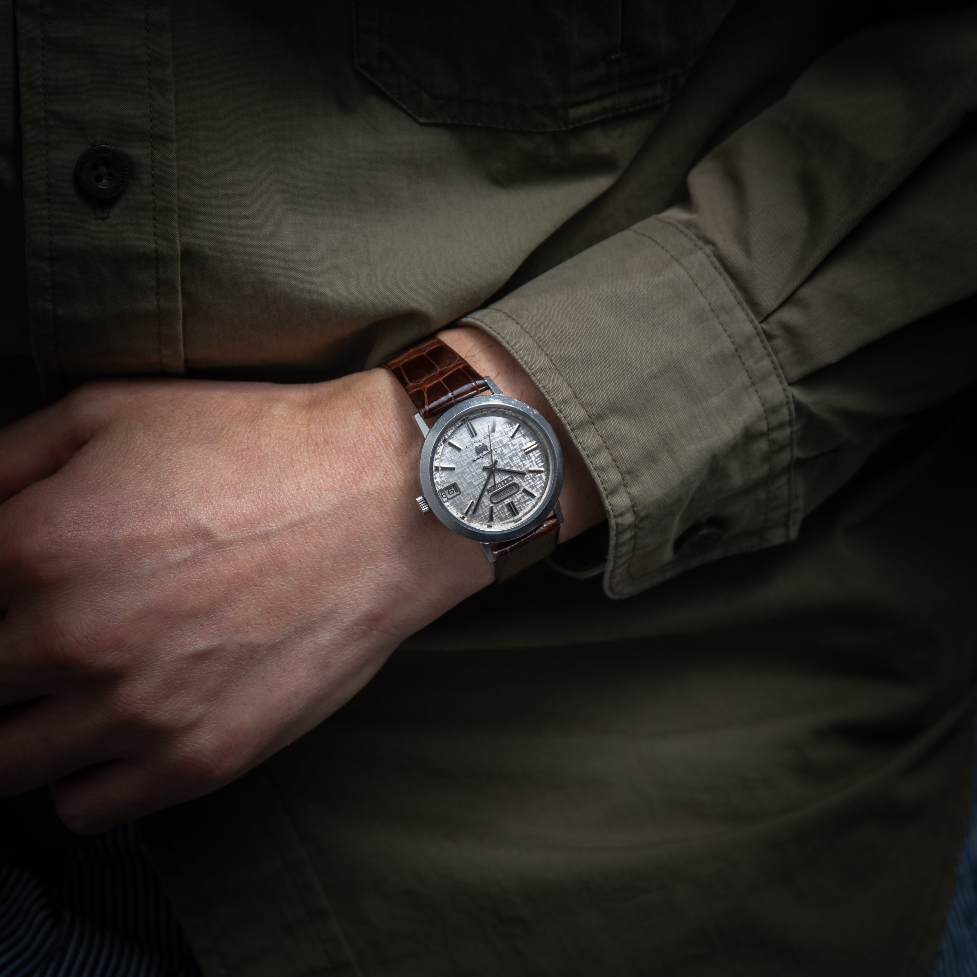 シチズン クリスタル7 43石 1968年製 自動巻 絹目ダイヤル