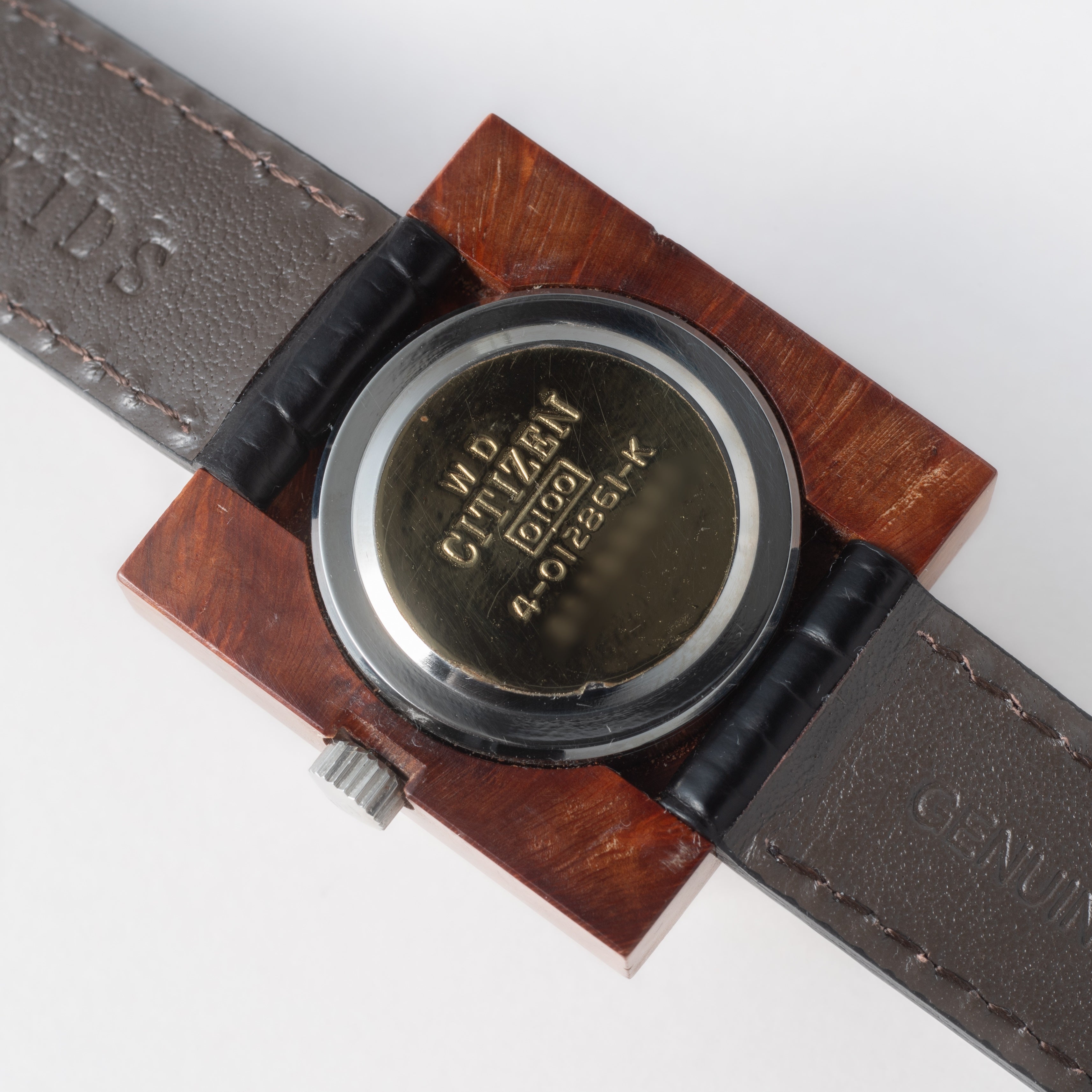 シチズン アフロクラフト木製ケース 1973年製 手巻 未使用品